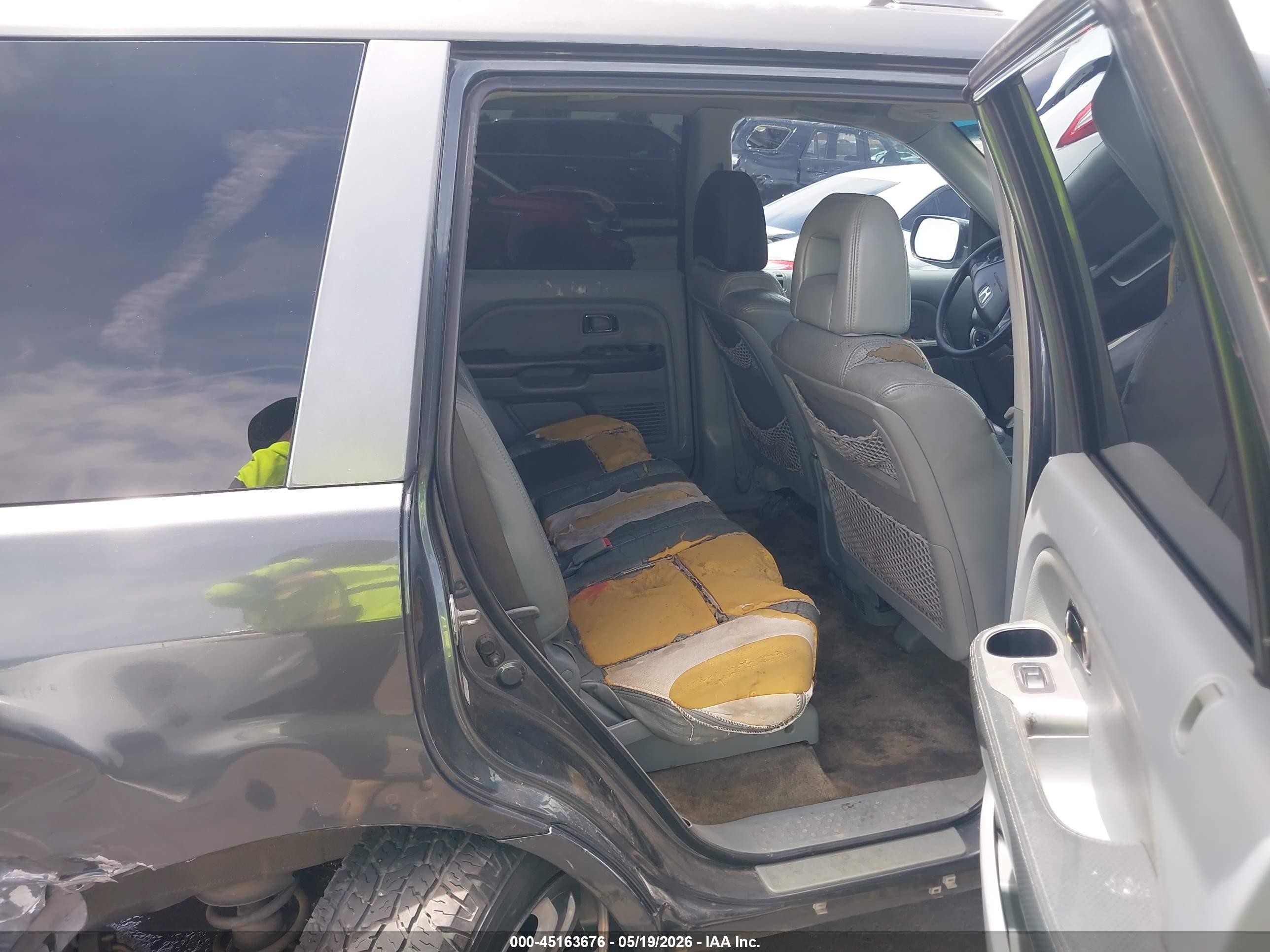 2004 Honda Pilot Ex-l Black vin: 2HKYF18524H597734