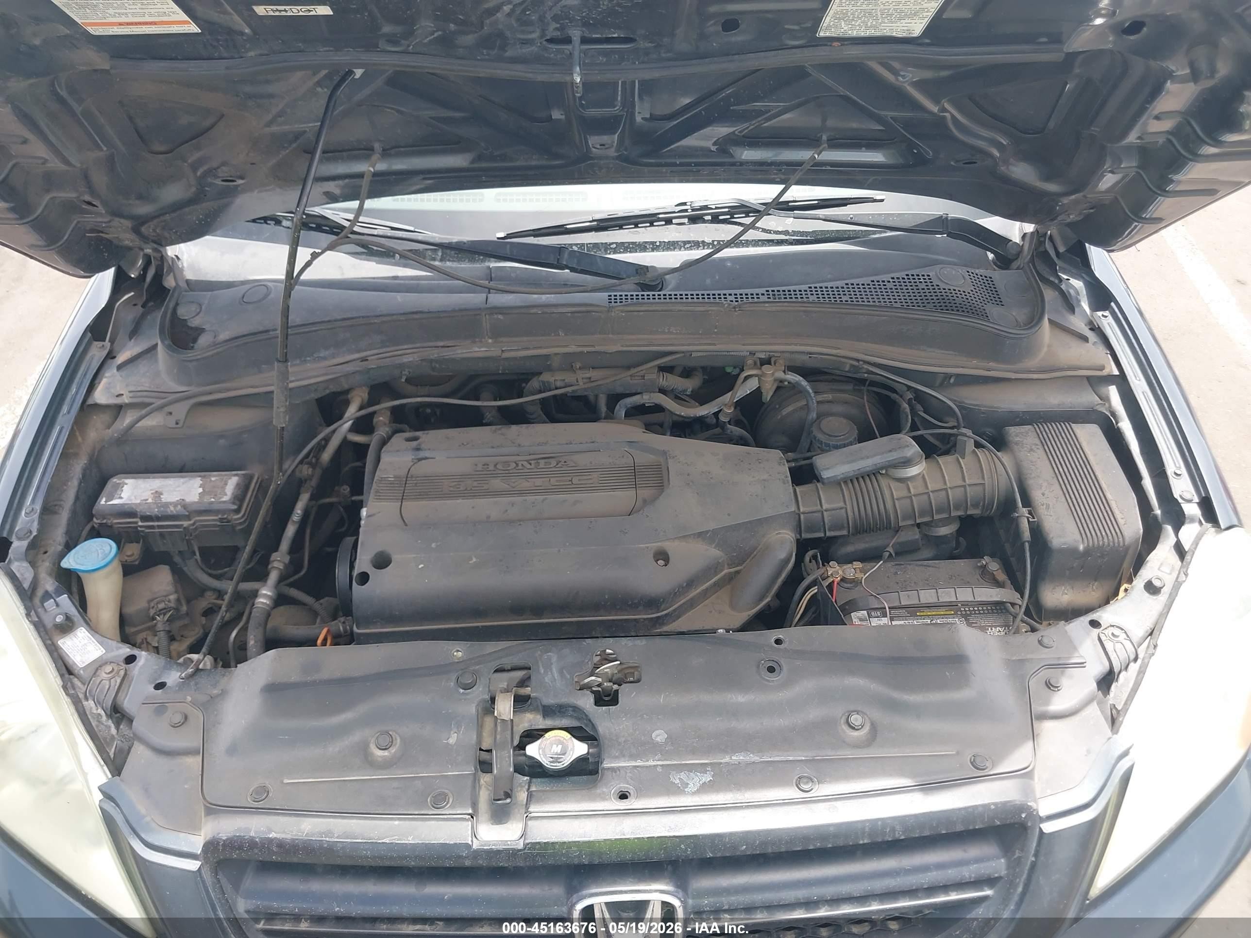 2004 Honda Pilot Ex-l Black vin: 2HKYF18524H597734