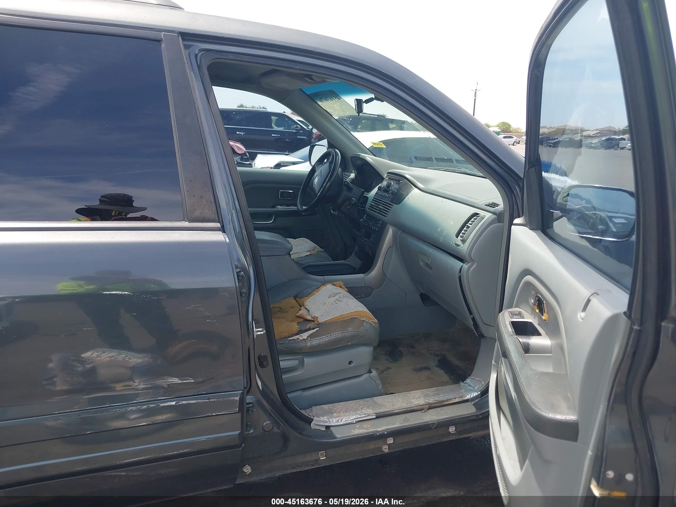 2004 Honda Pilot Ex-l Black vin: 2HKYF18524H597734