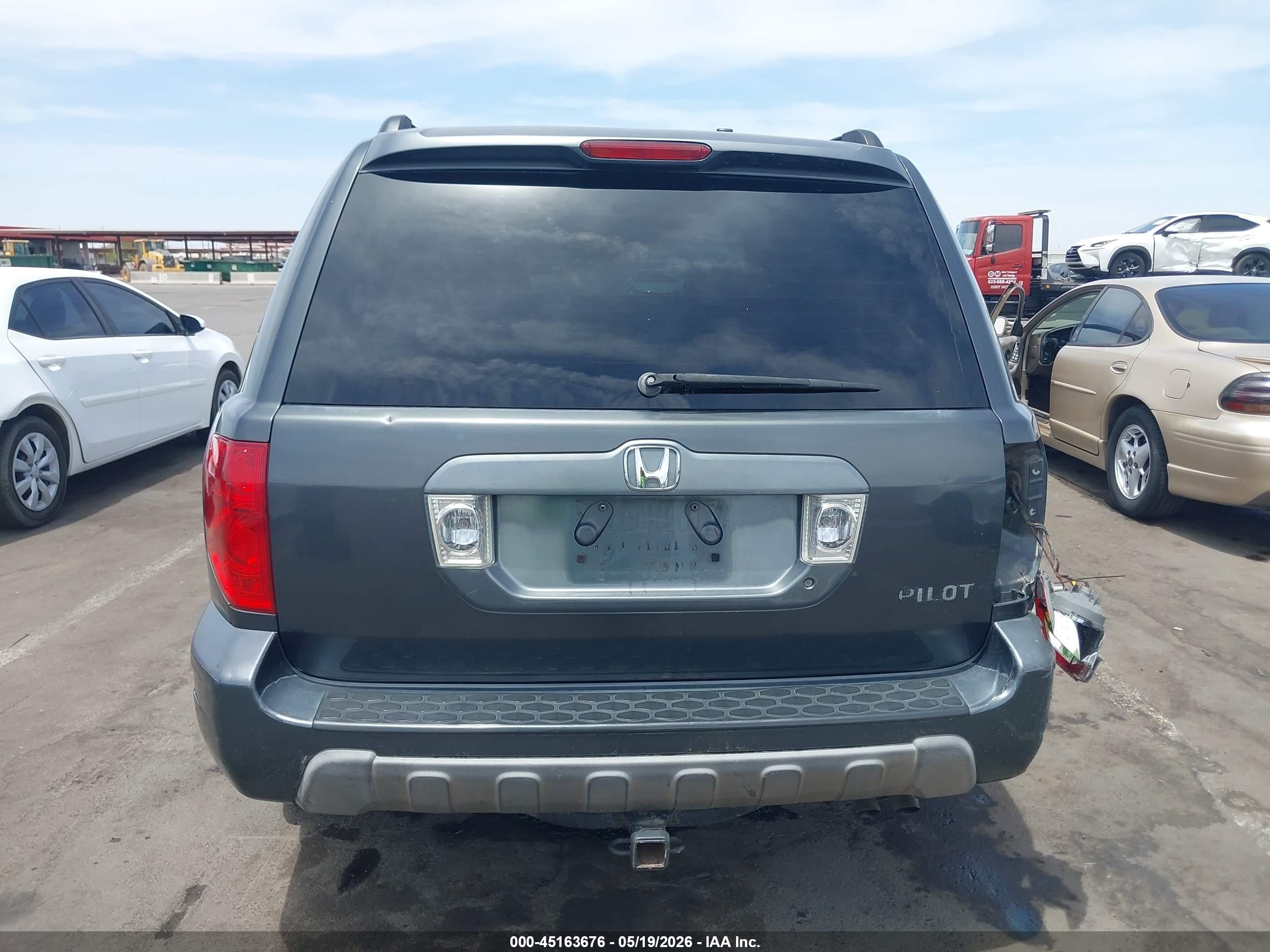 2004 Honda Pilot Ex-l Black vin: 2HKYF18524H597734