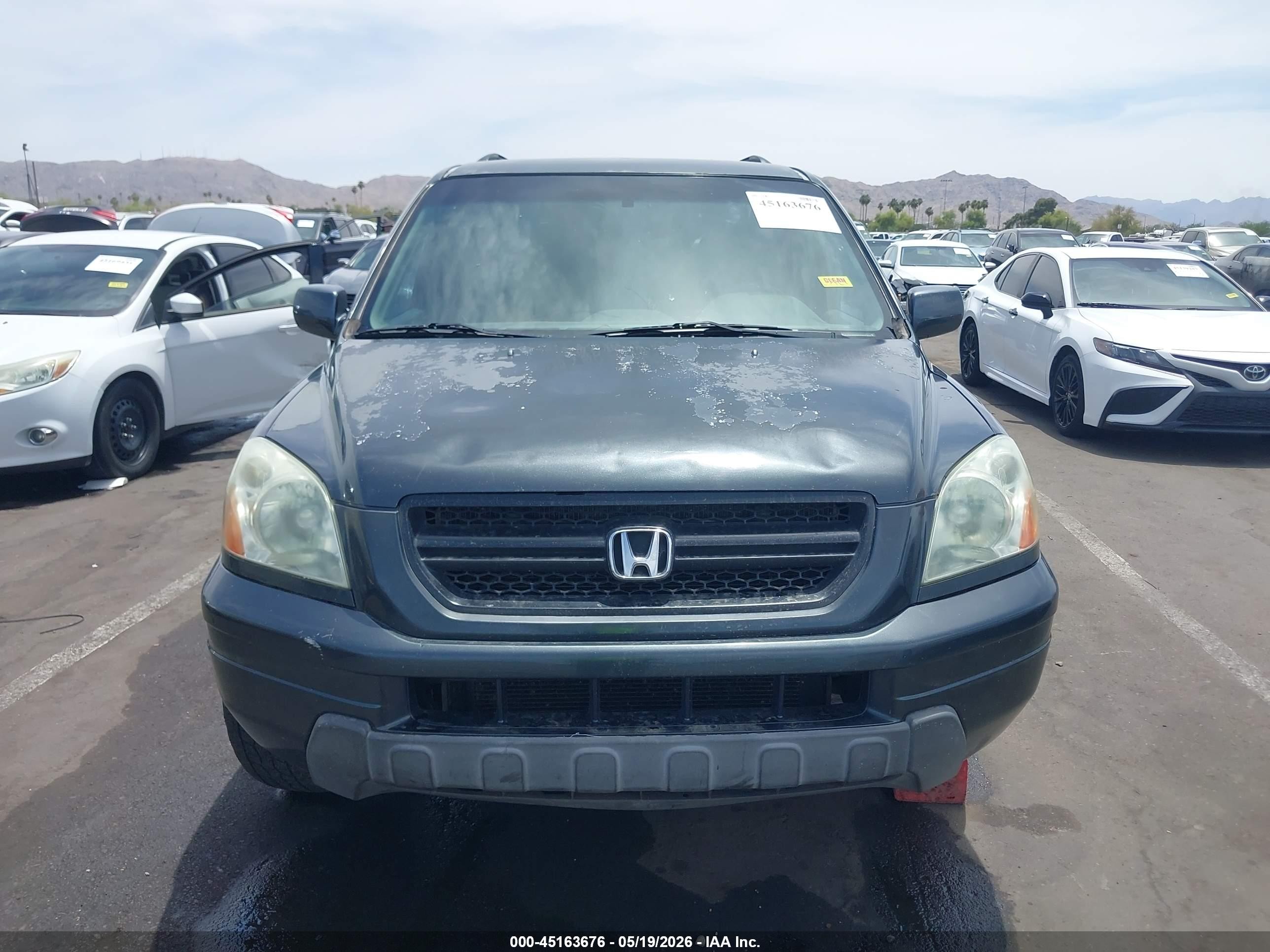 2004 Honda Pilot Ex-l Black vin: 2HKYF18524H597734