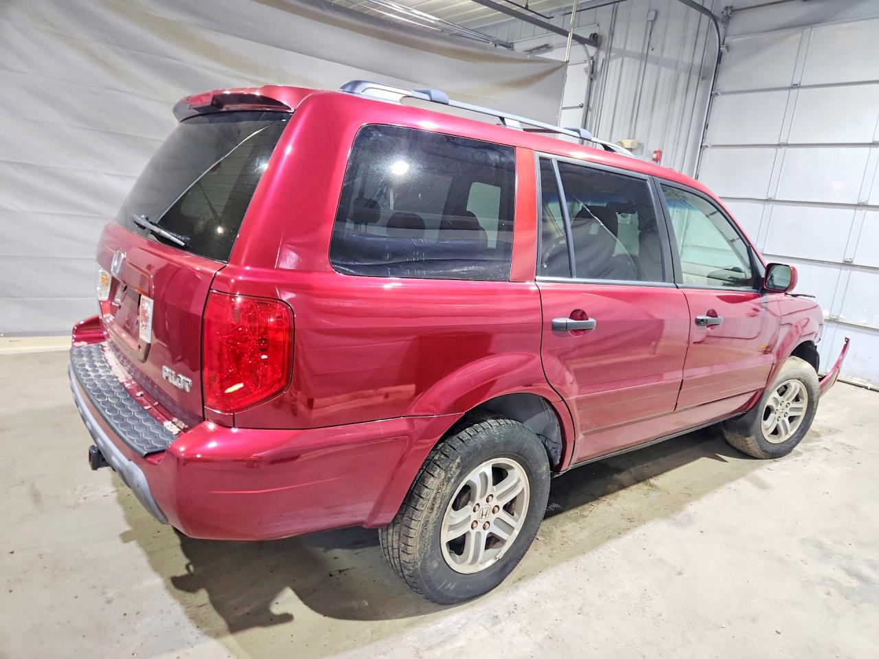 2004 Honda Pilot Exl Бордовый vin: 2HKYF18524H622681