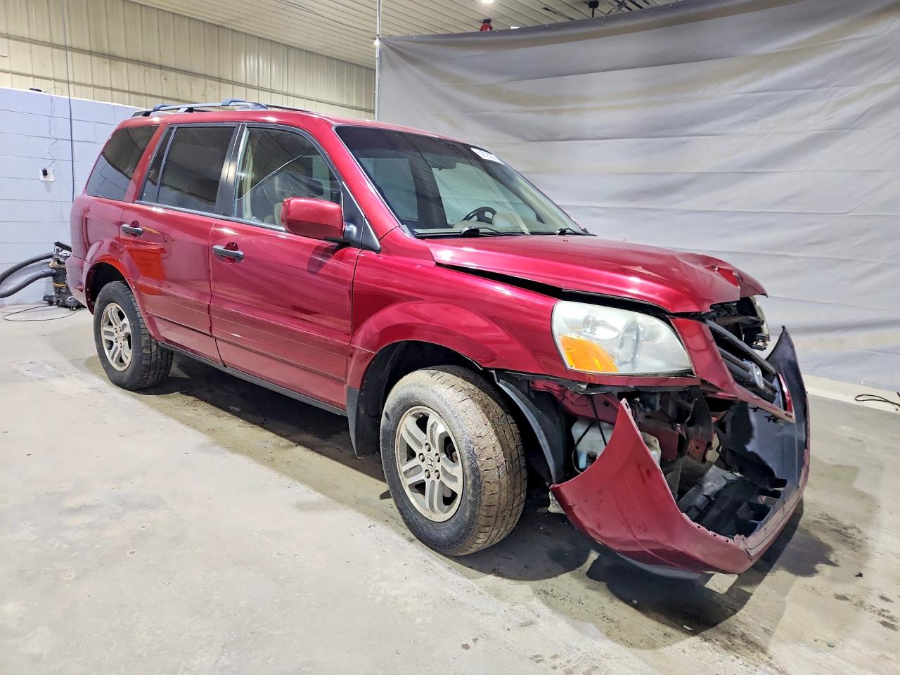 2004 Honda Pilot Exl Бордовый vin: 2HKYF18524H622681