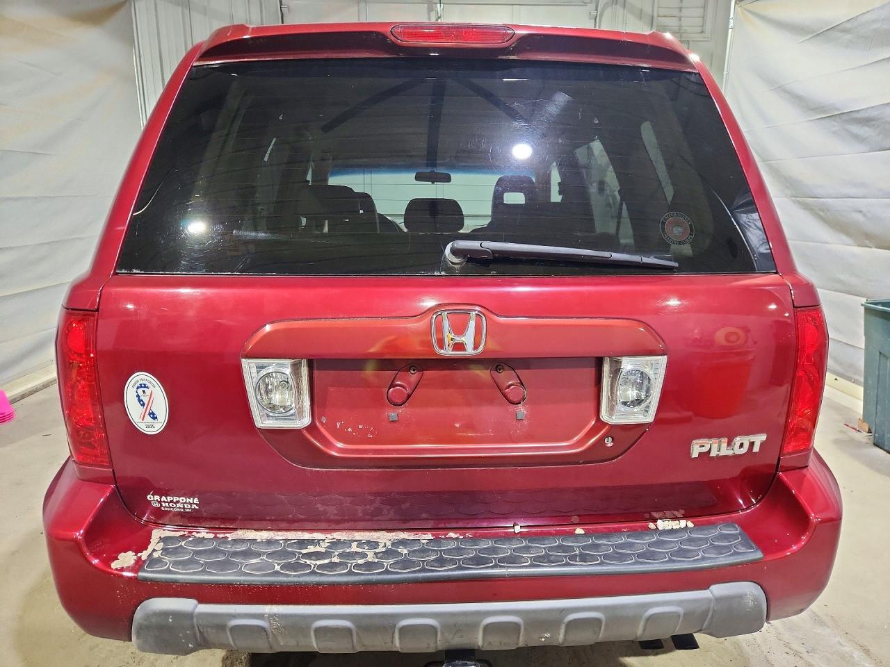 2004 Honda Pilot Exl Бордовый vin: 2HKYF18524H622681