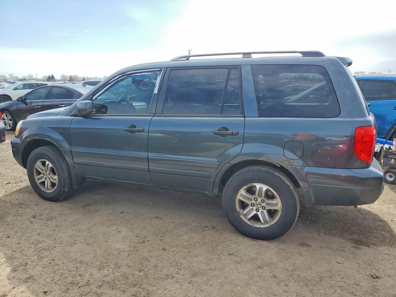 2005 Honda Pilot Exl Серый vin: 2HKYF18525H001040