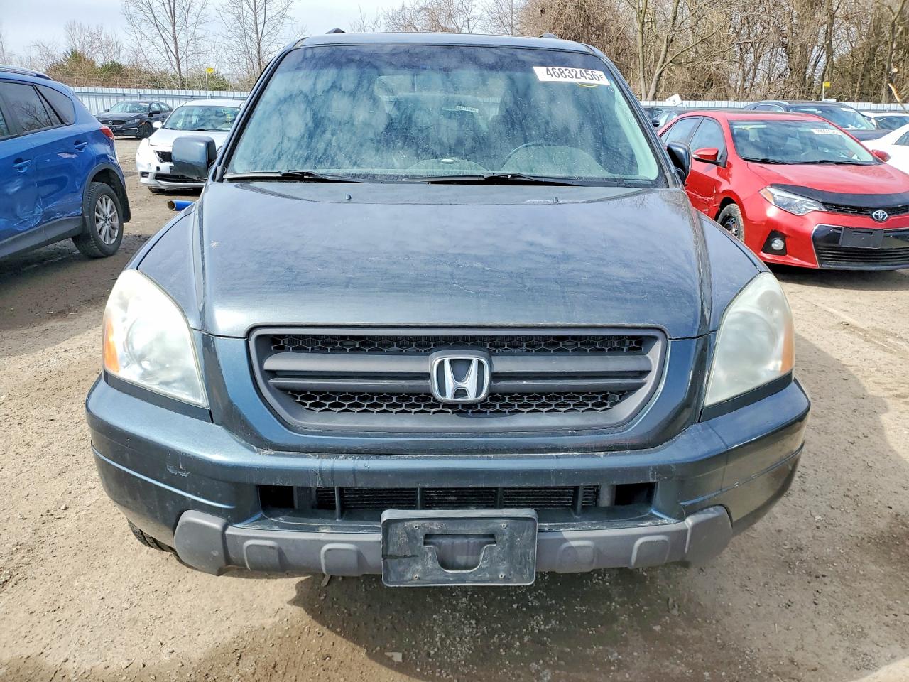 2005 Honda Pilot Exl Серый vin: 2HKYF18525H001040