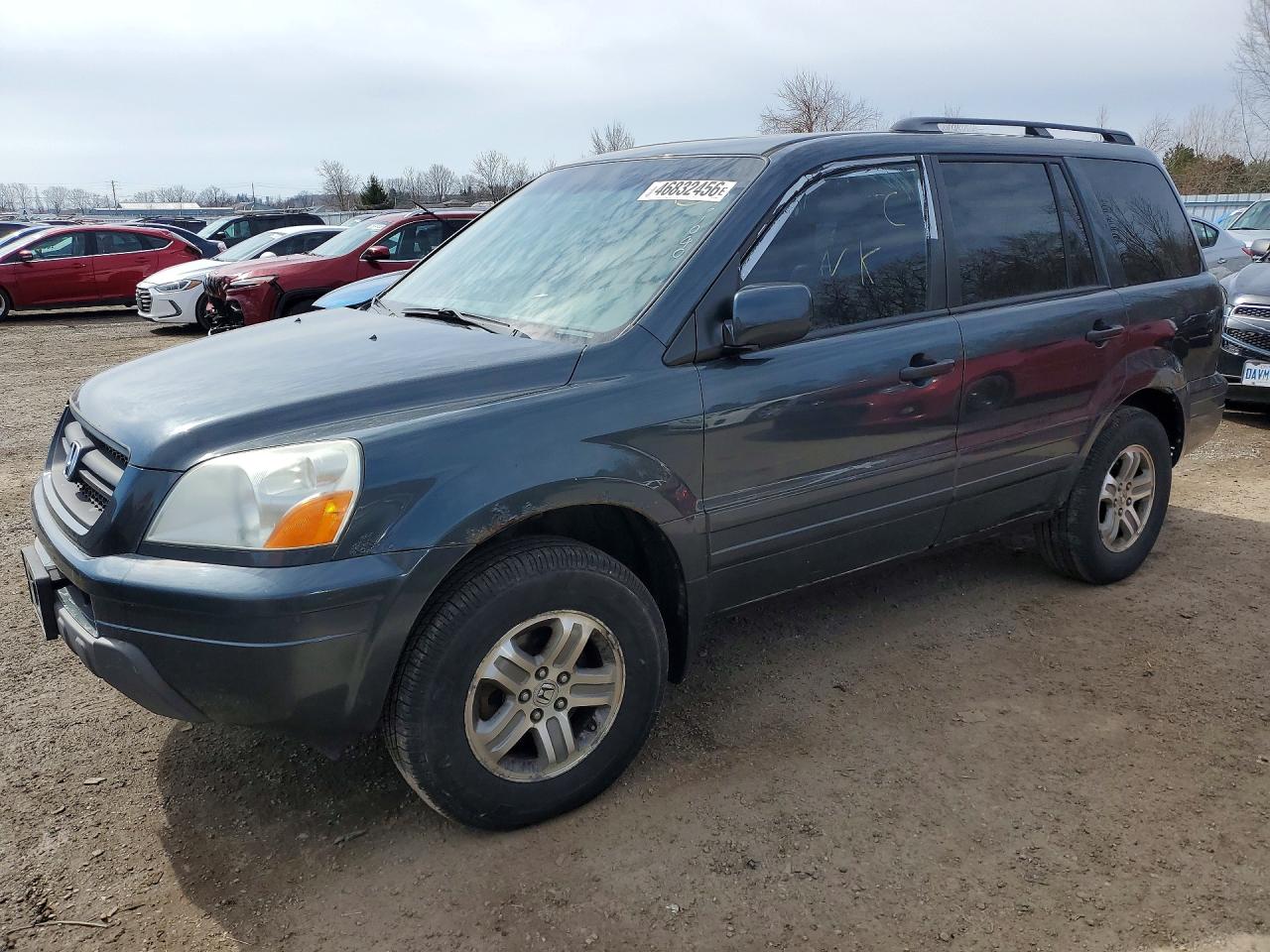 2005 Honda Pilot Exl Серый vin: 2HKYF18525H001040