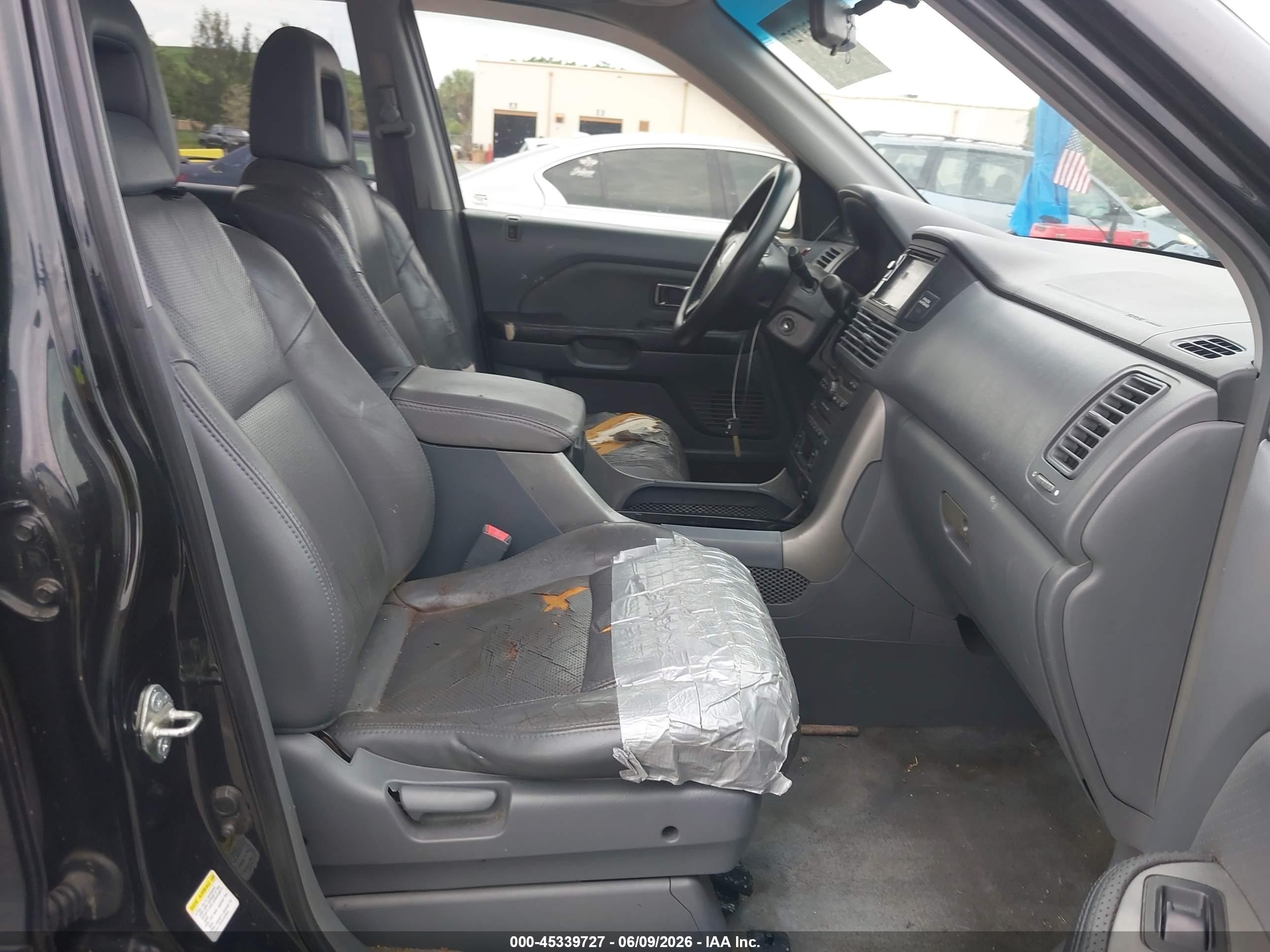 2005 Honda Pilot Ex-l Черный vin: 2HKYF18525H536546