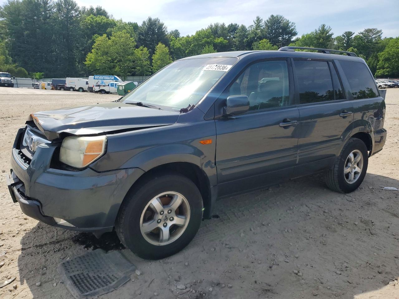 2006 Honda Pilot Ex Gray vin: 2HKYF18526H516637