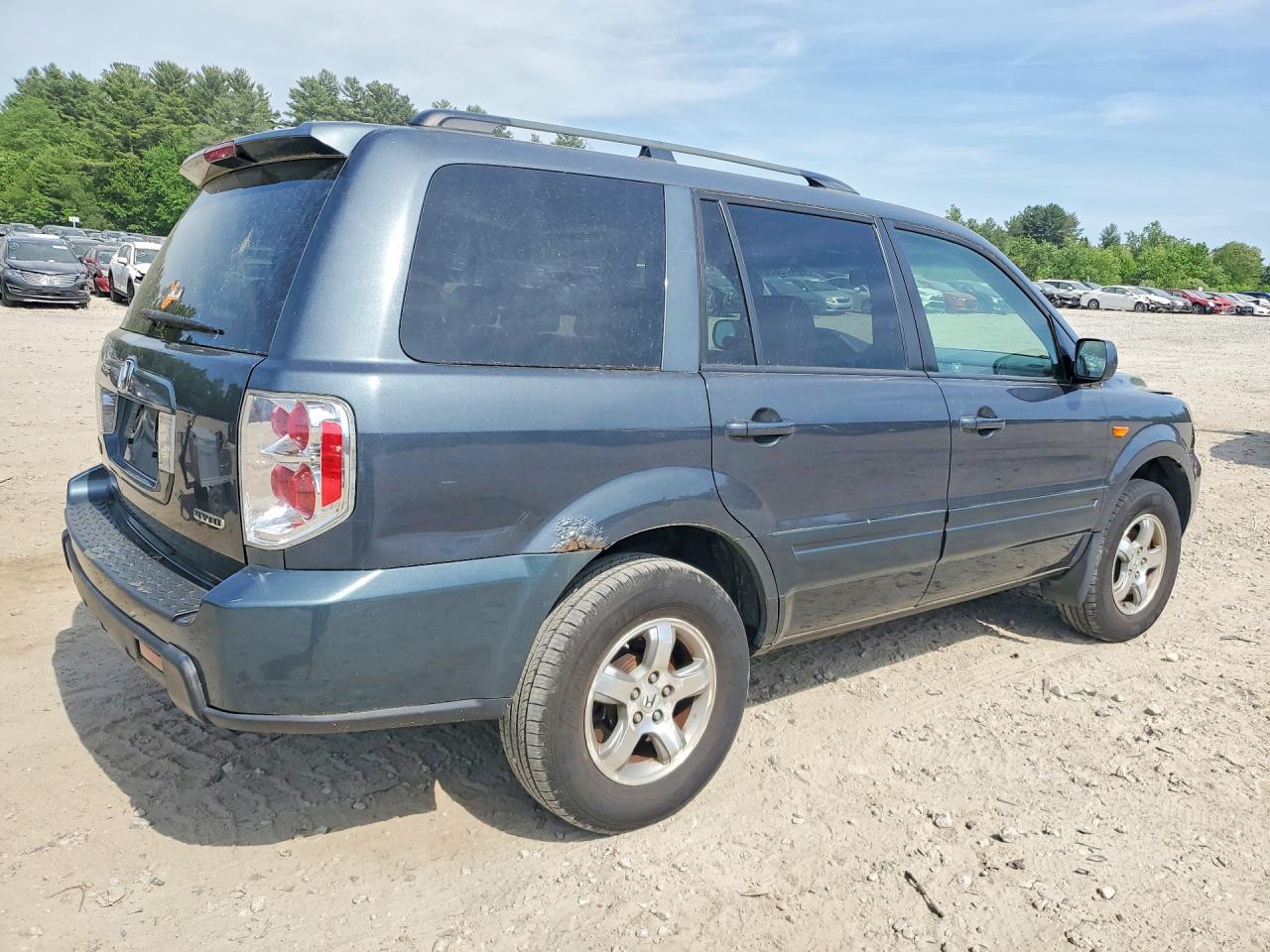 2006 Honda Pilot Ex Gray vin: 2HKYF18526H516637