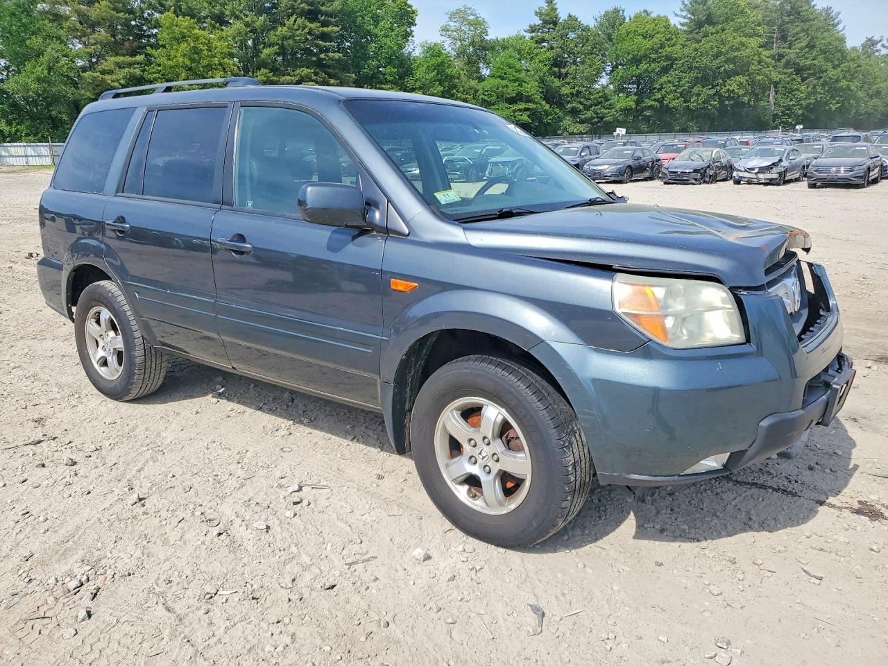 2006 Honda Pilot Ex Gray vin: 2HKYF18526H516637