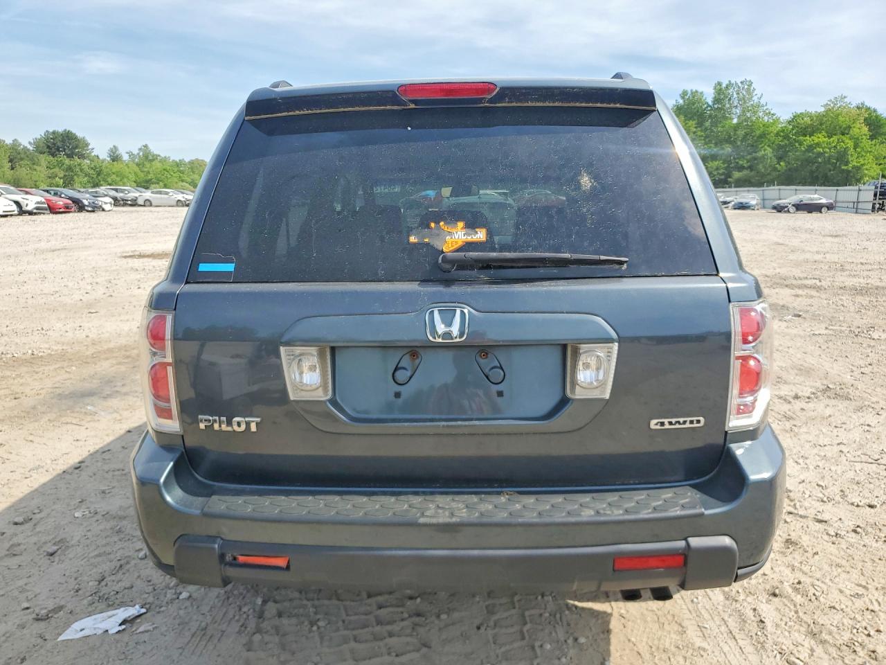 2006 Honda Pilot Ex Gray vin: 2HKYF18526H516637