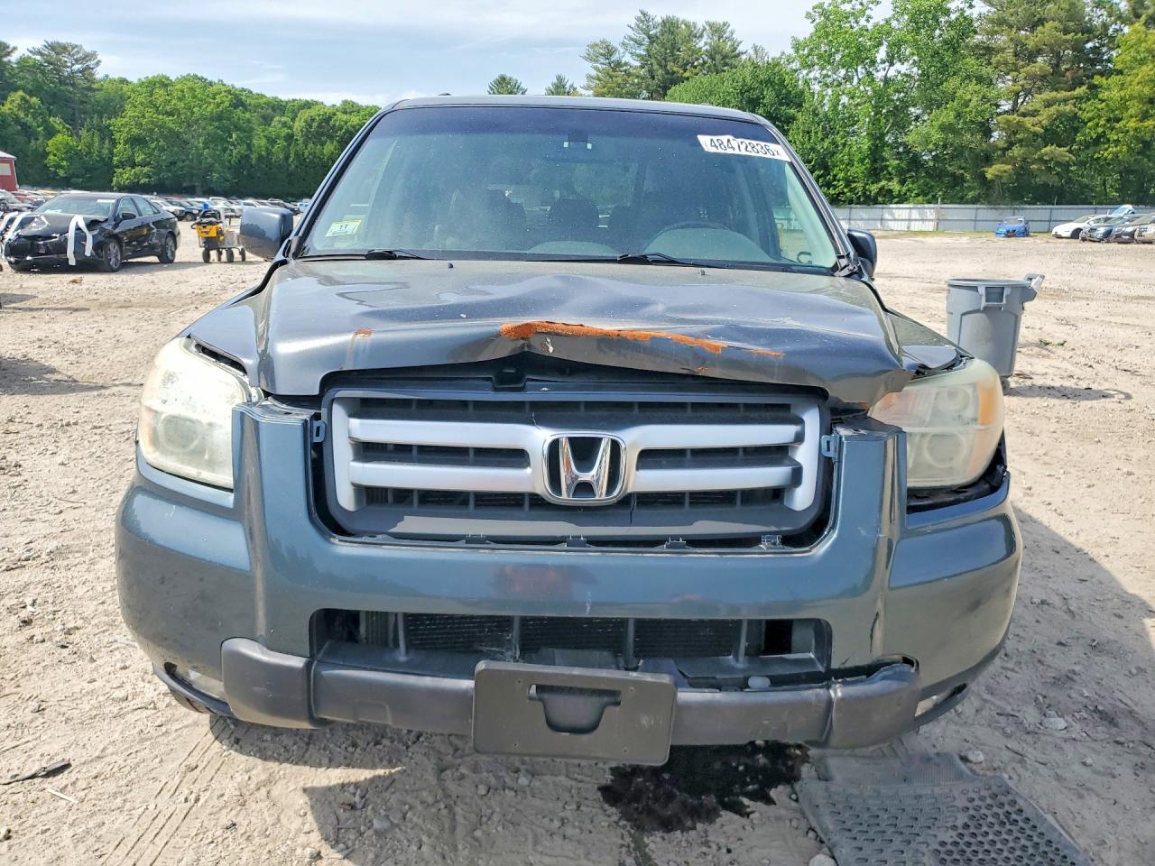 2006 Honda Pilot Ex Gray vin: 2HKYF18526H516637