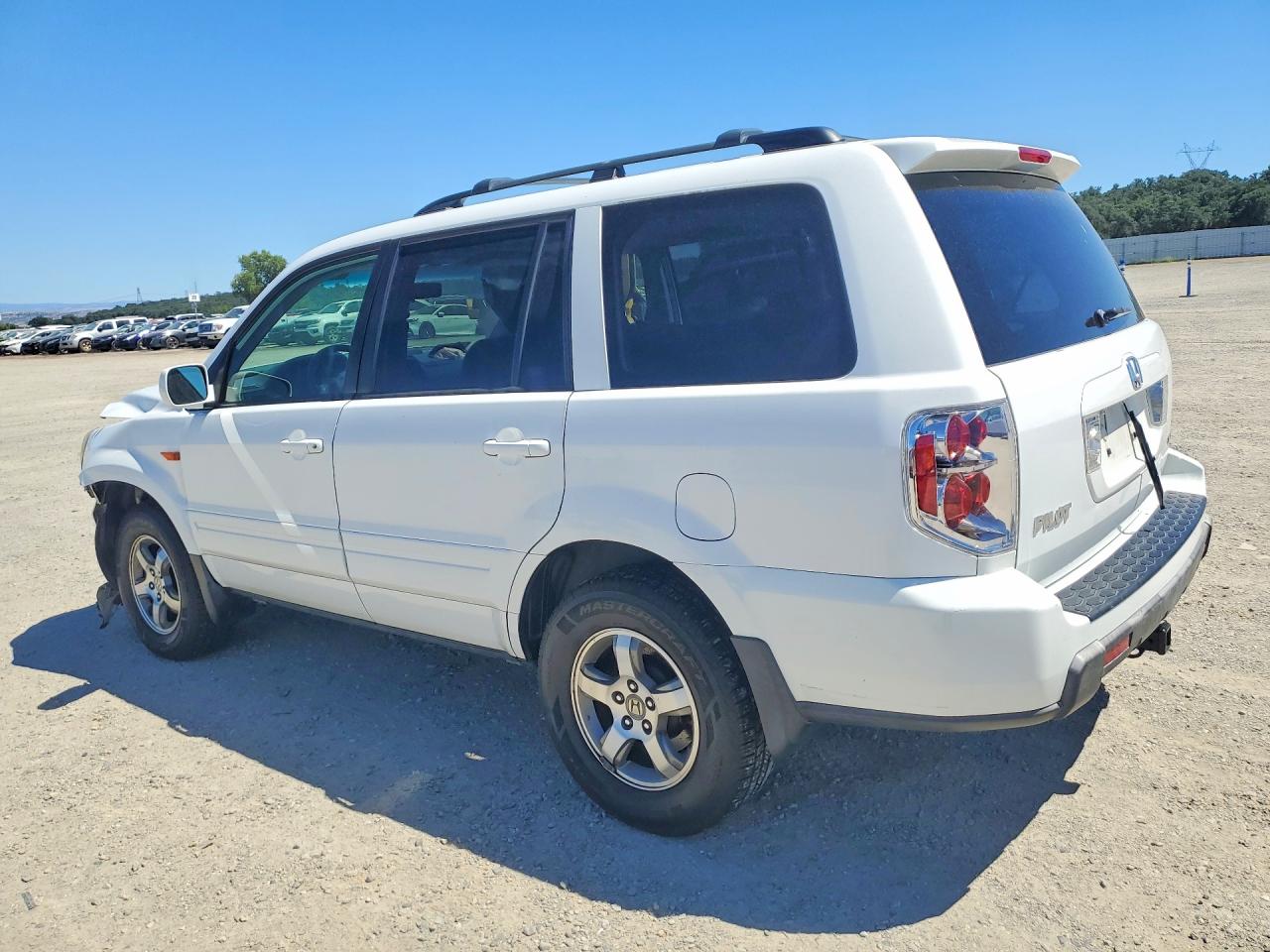 2006 Honda Pilot Ex White vin: 2HKYF18526H553137