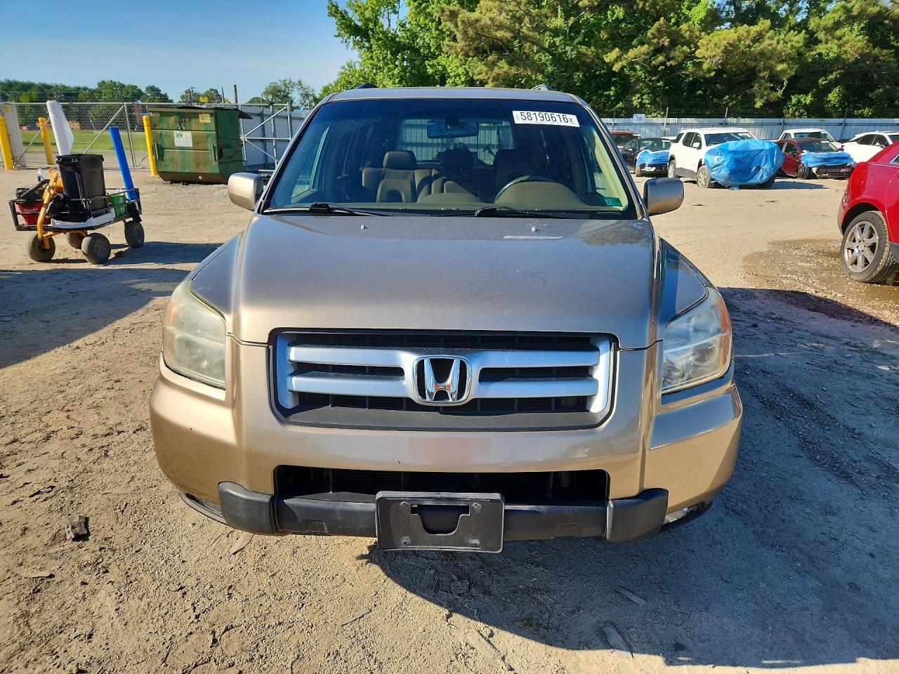 2006 Honda Pilot Ex Gold vin: 2HKYF18526H561805