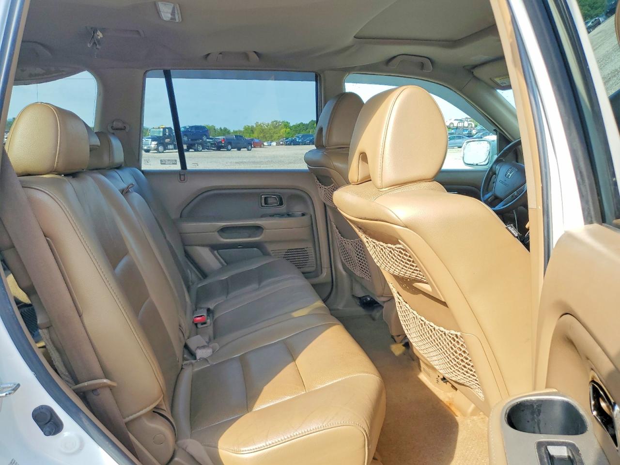 2007 Honda Pilot Exl White vin: 2HKYF18527H520012