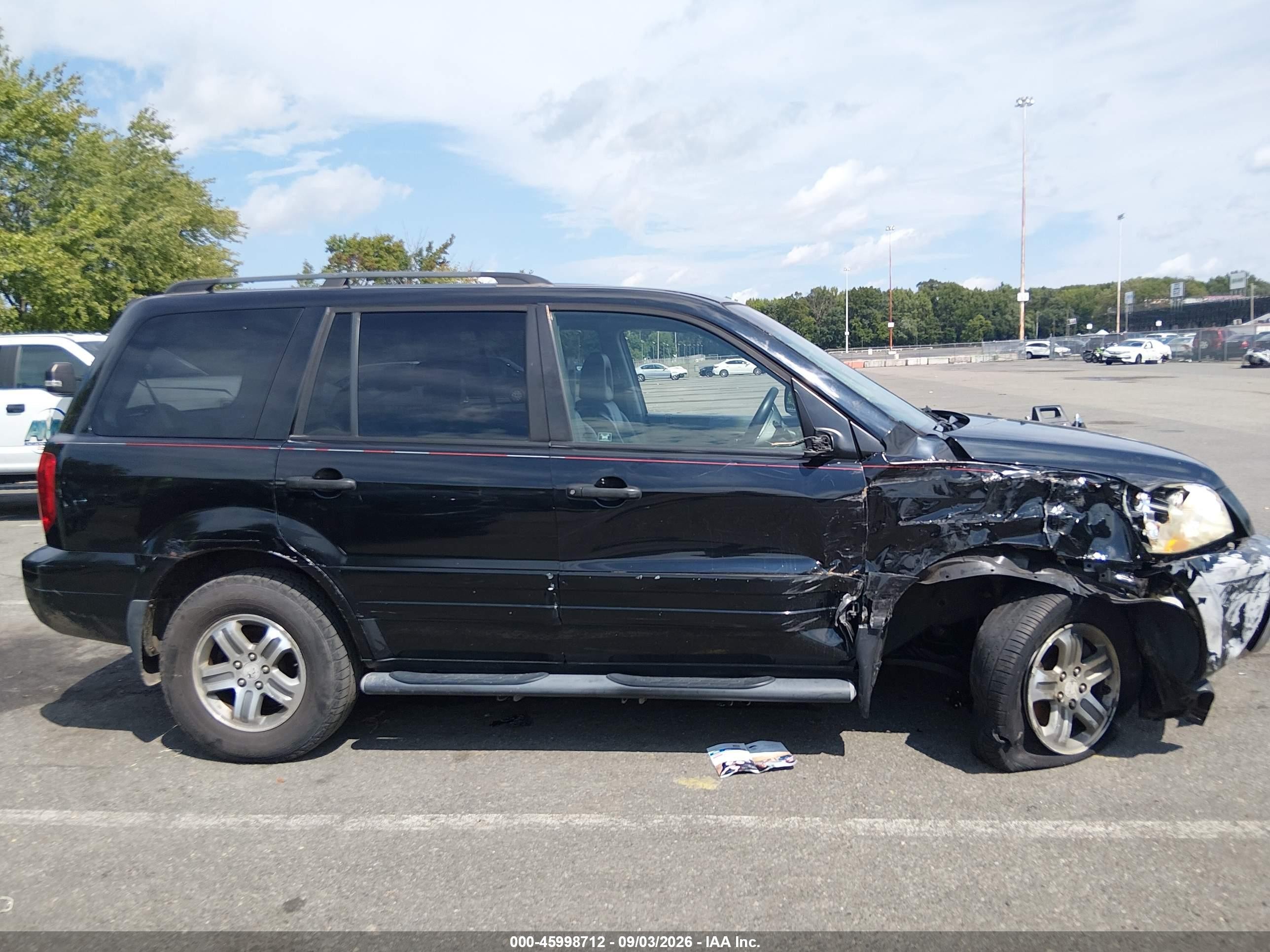 2003 Honda Pilot Ex-l Black vin: 2HKYF18533H512866