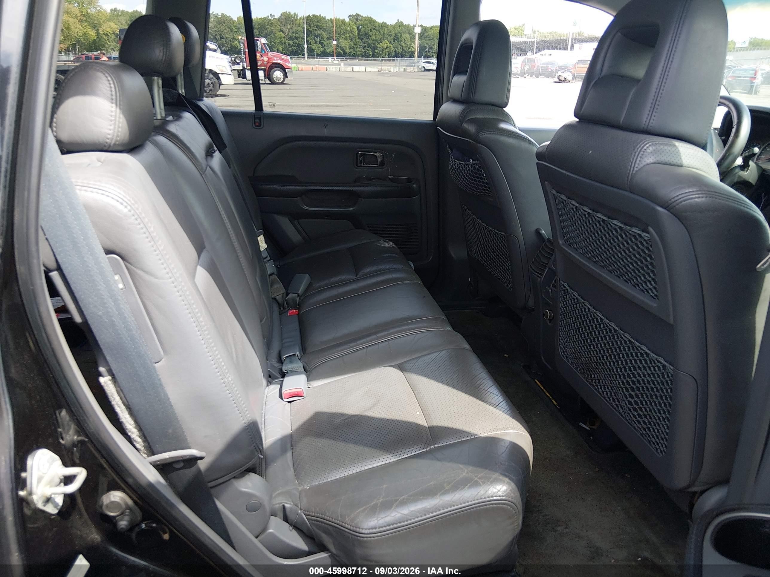 2003 Honda Pilot Ex-l Black vin: 2HKYF18533H512866