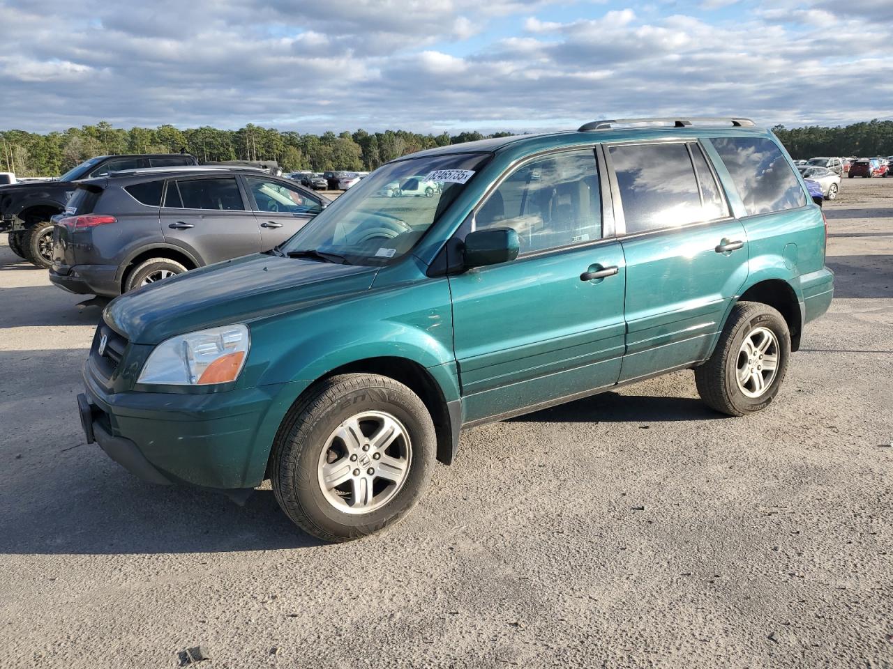 2003 Honda Pilot Exl Green vin: 2HKYF18533H552168