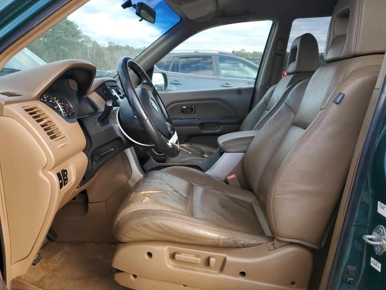 2003 Honda Pilot Exl Green vin: 2HKYF18533H552168