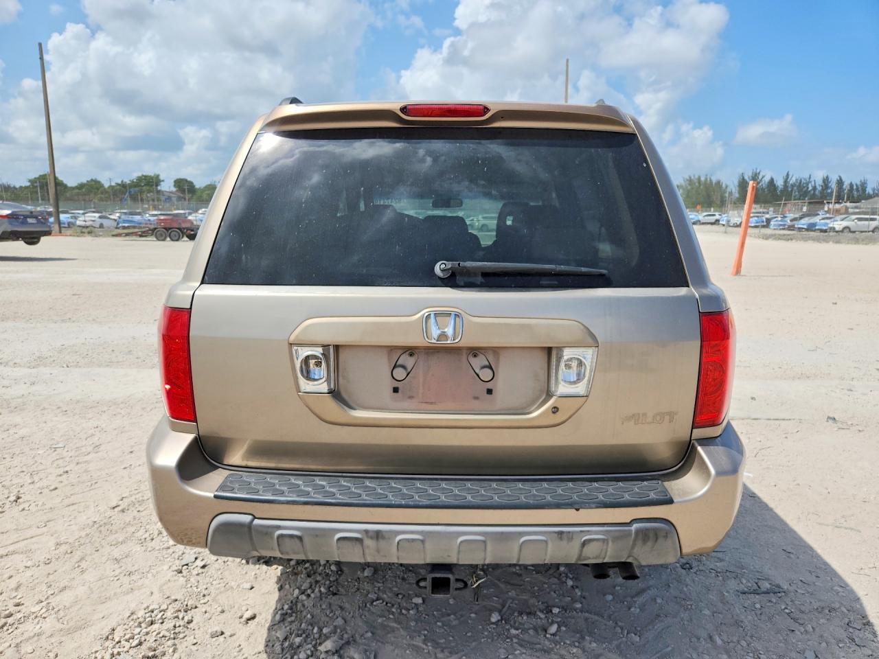 2003 Honda Pilot Exl Желто-коричневый vin: 2HKYF18533H607587