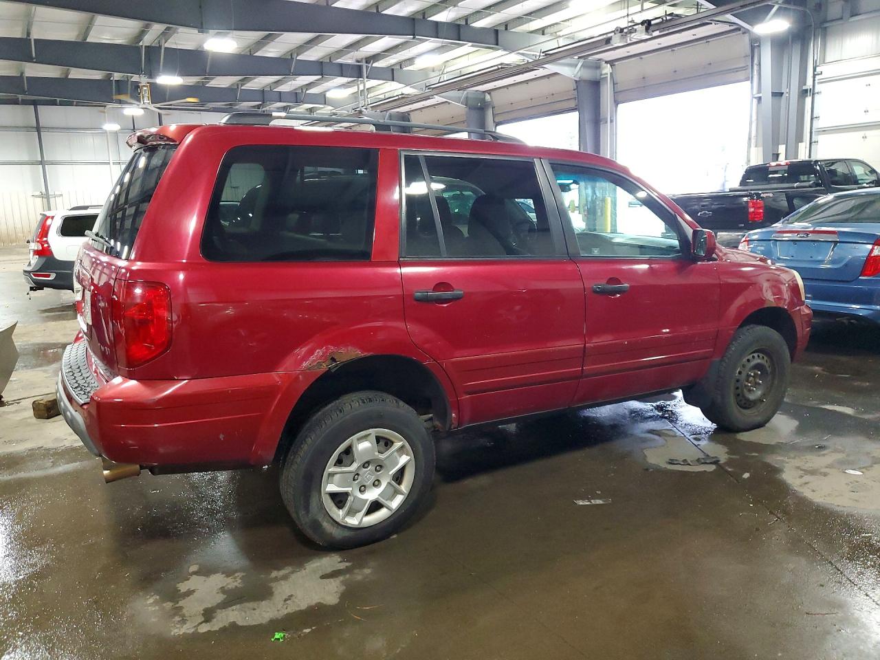2003 Honda Pilot Exl Темно-бордовый vin: 2HKYF18533H608948