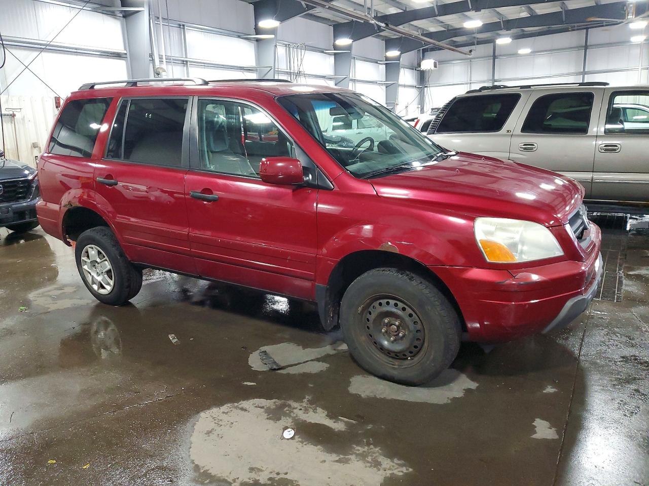 2003 Honda Pilot Exl Темно-бордовый vin: 2HKYF18533H608948