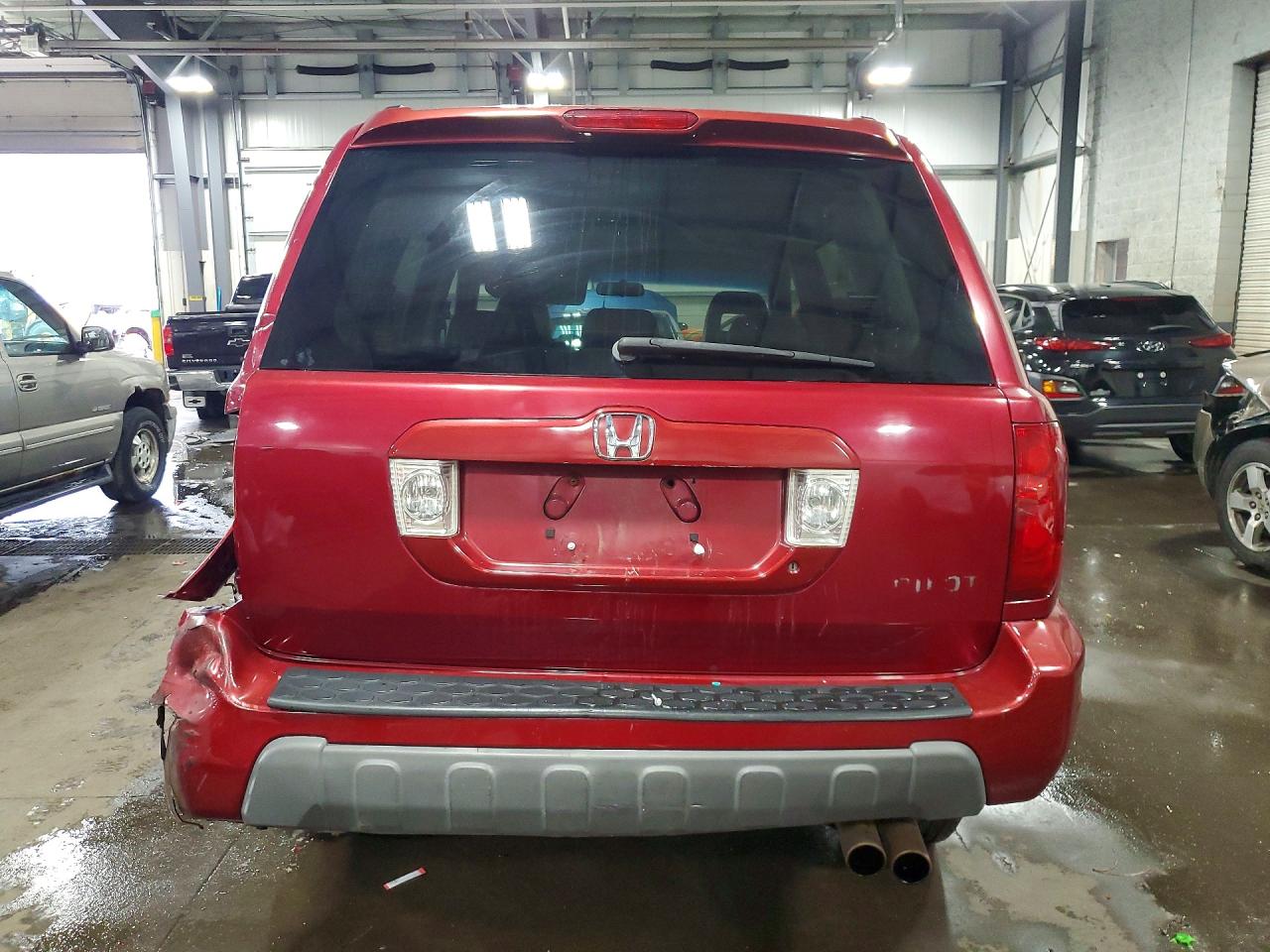 2003 Honda Pilot Exl Темно-бордовый vin: 2HKYF18533H608948