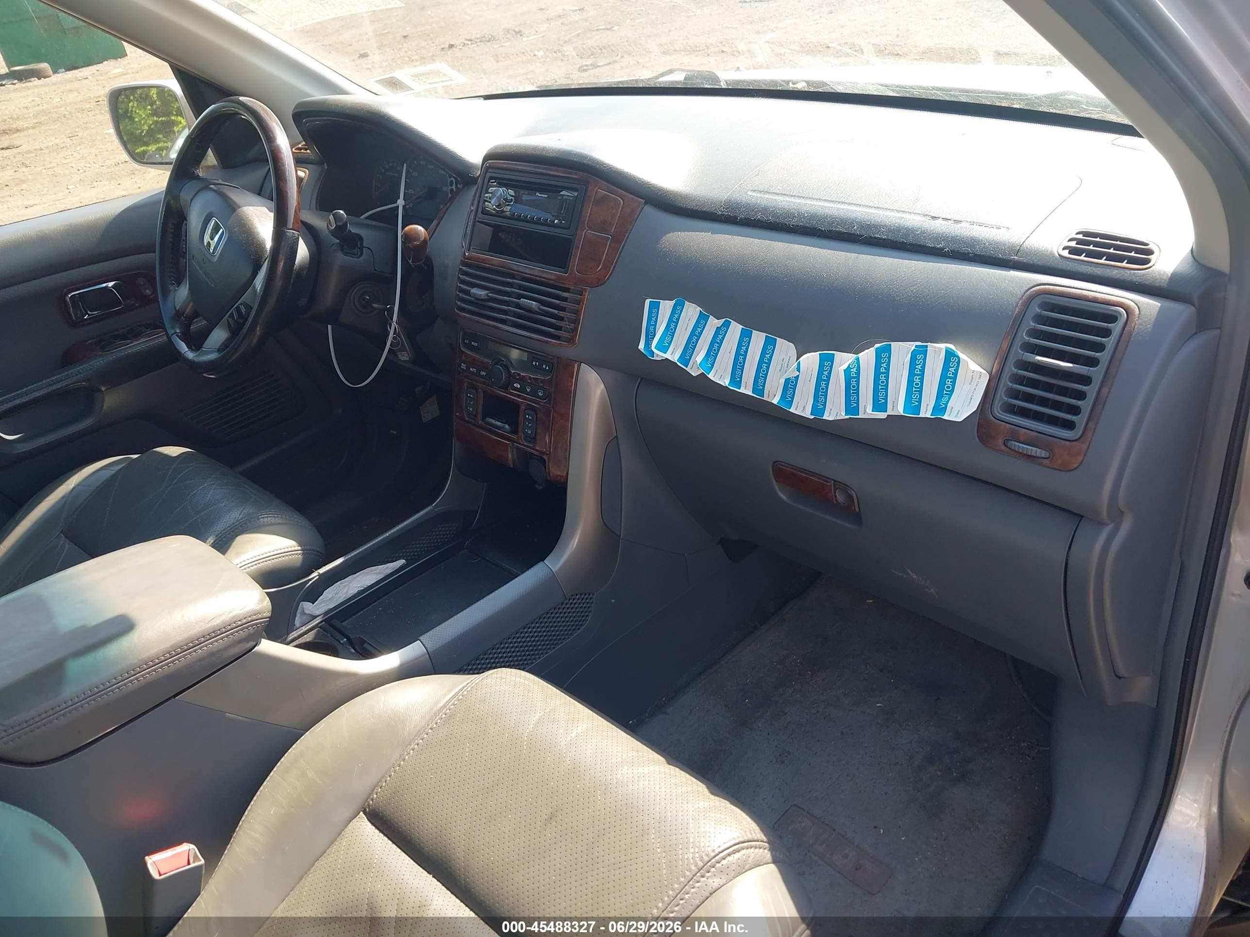 2004 Honda Pilot Ex-l Silver vin: 2HKYF18534H503246