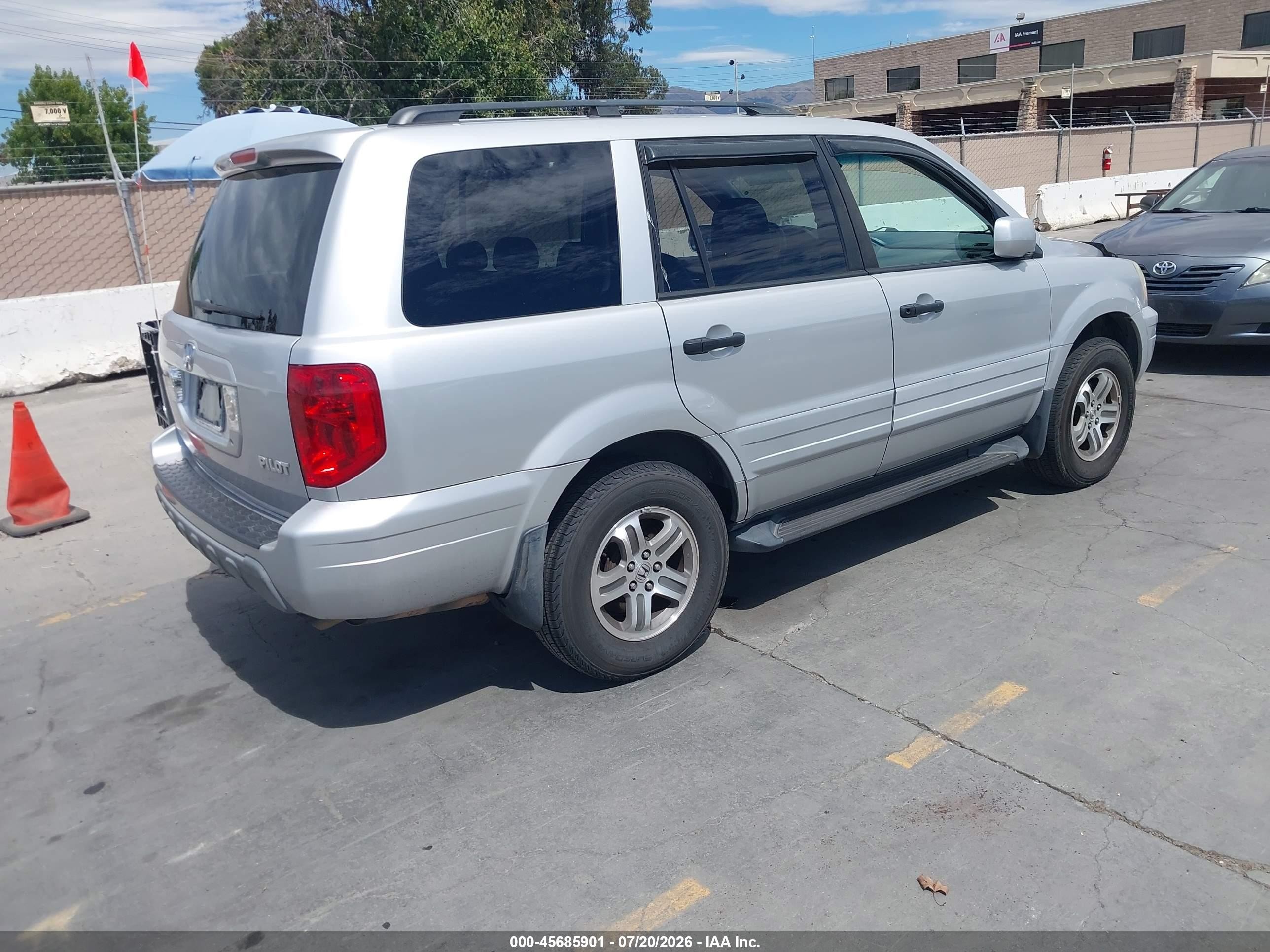2004 Honda Pilot Ex-l Silver vin: 2HKYF18534H505918