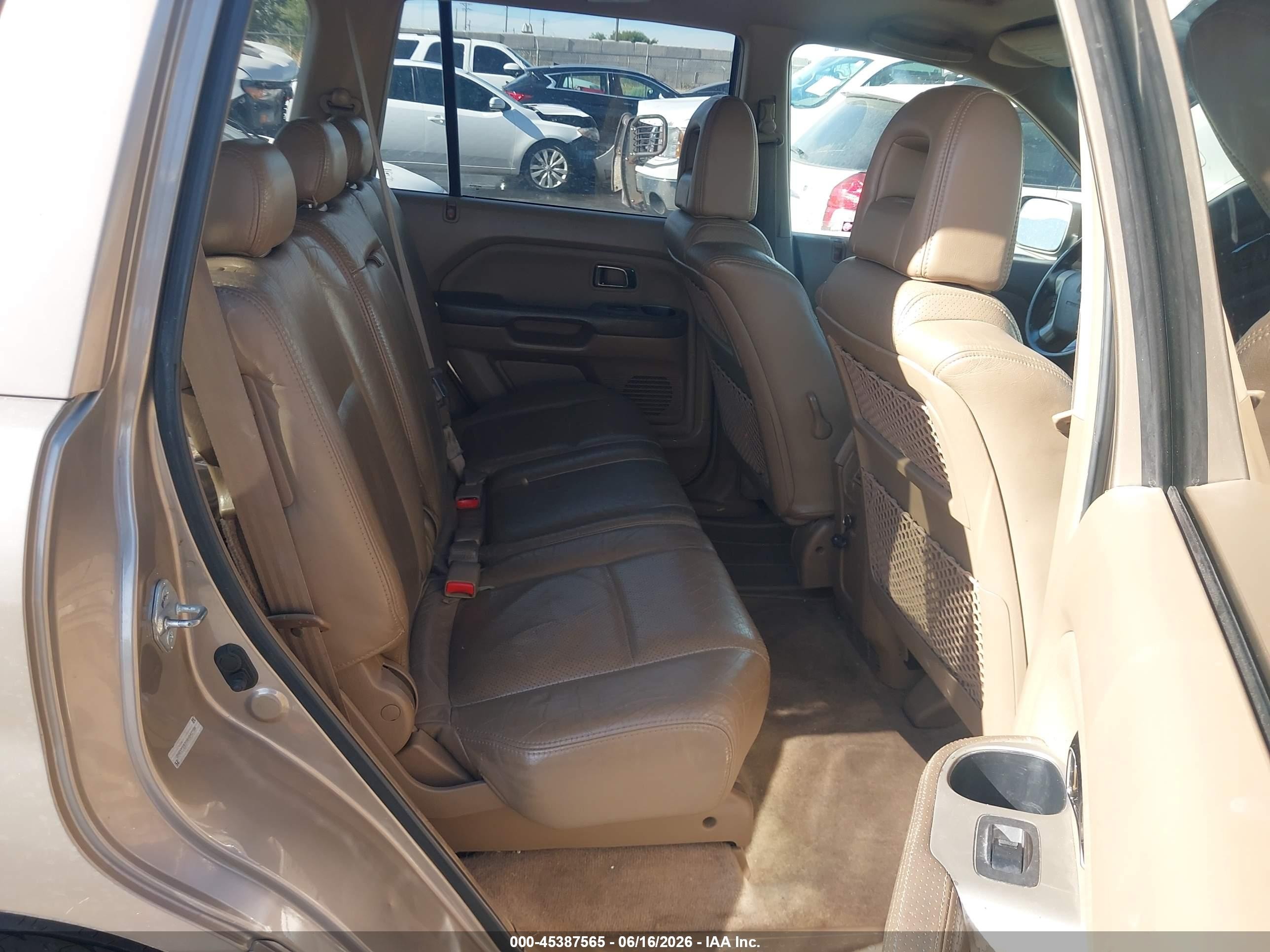 2004 Honda Pilot Ex-l Коричневый vin: 2HKYF18534H542788