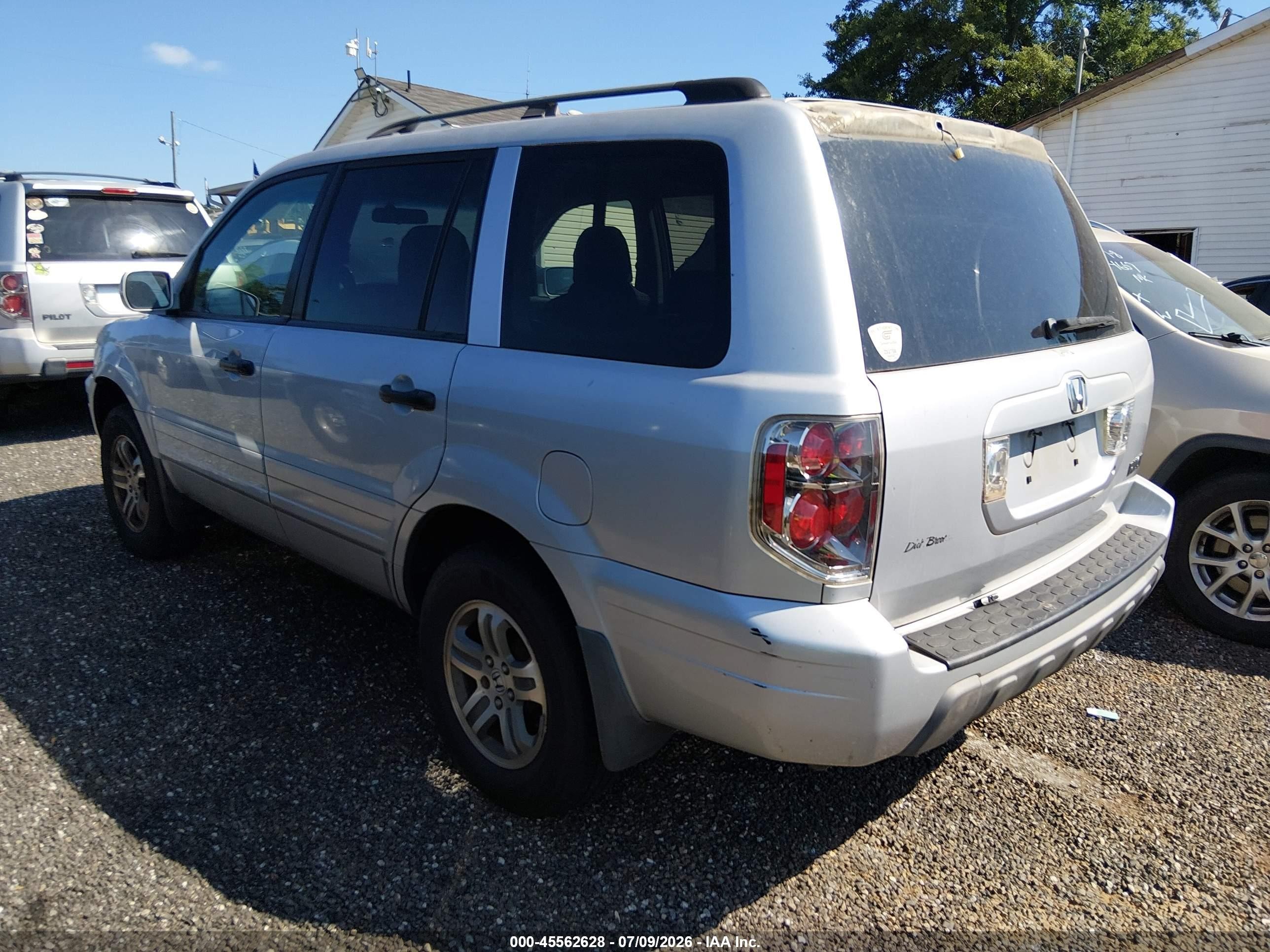 2004 Honda Pilot Ex-l White vin: 2HKYF18534H567125
