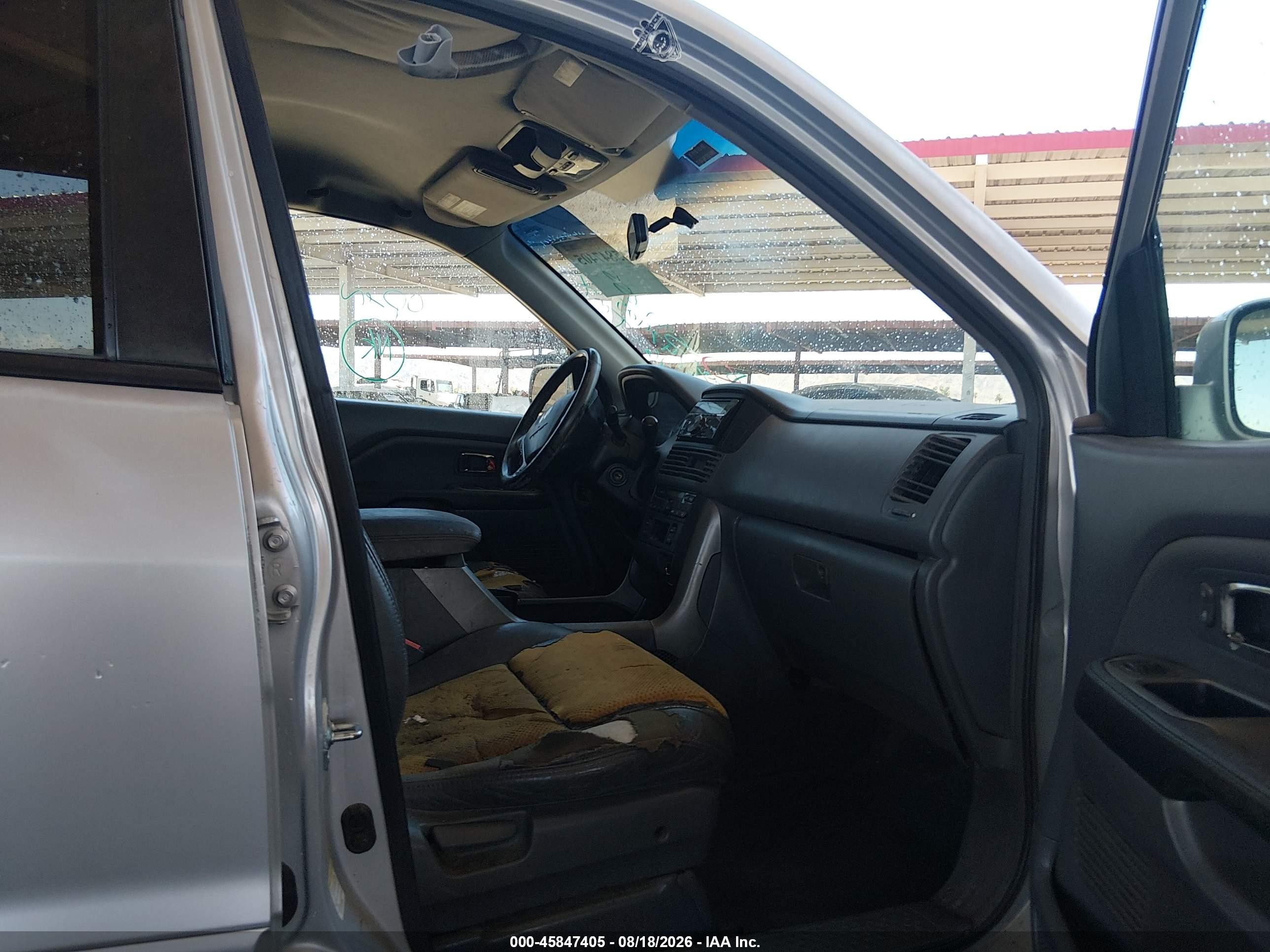 2004 Honda Pilot Ex-l Silver vin: 2HKYF18534H597855