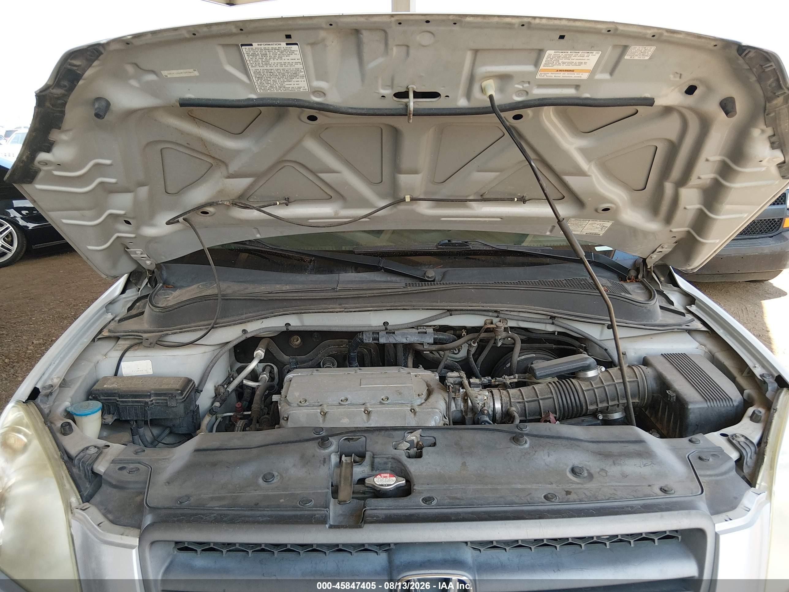2004 Honda Pilot Ex-l Silver vin: 2HKYF18534H597855