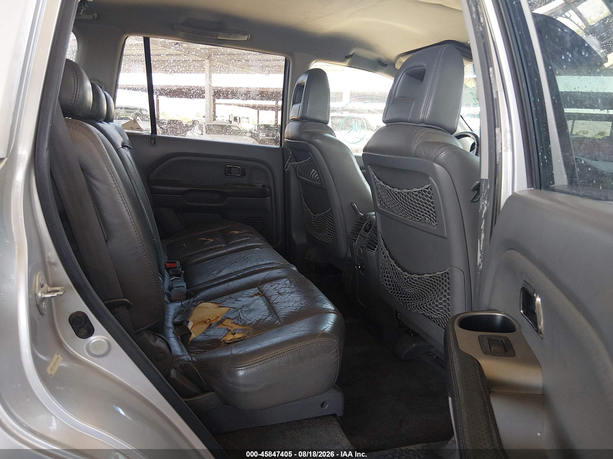 2004 Honda Pilot Ex-l Silver vin: 2HKYF18534H597855