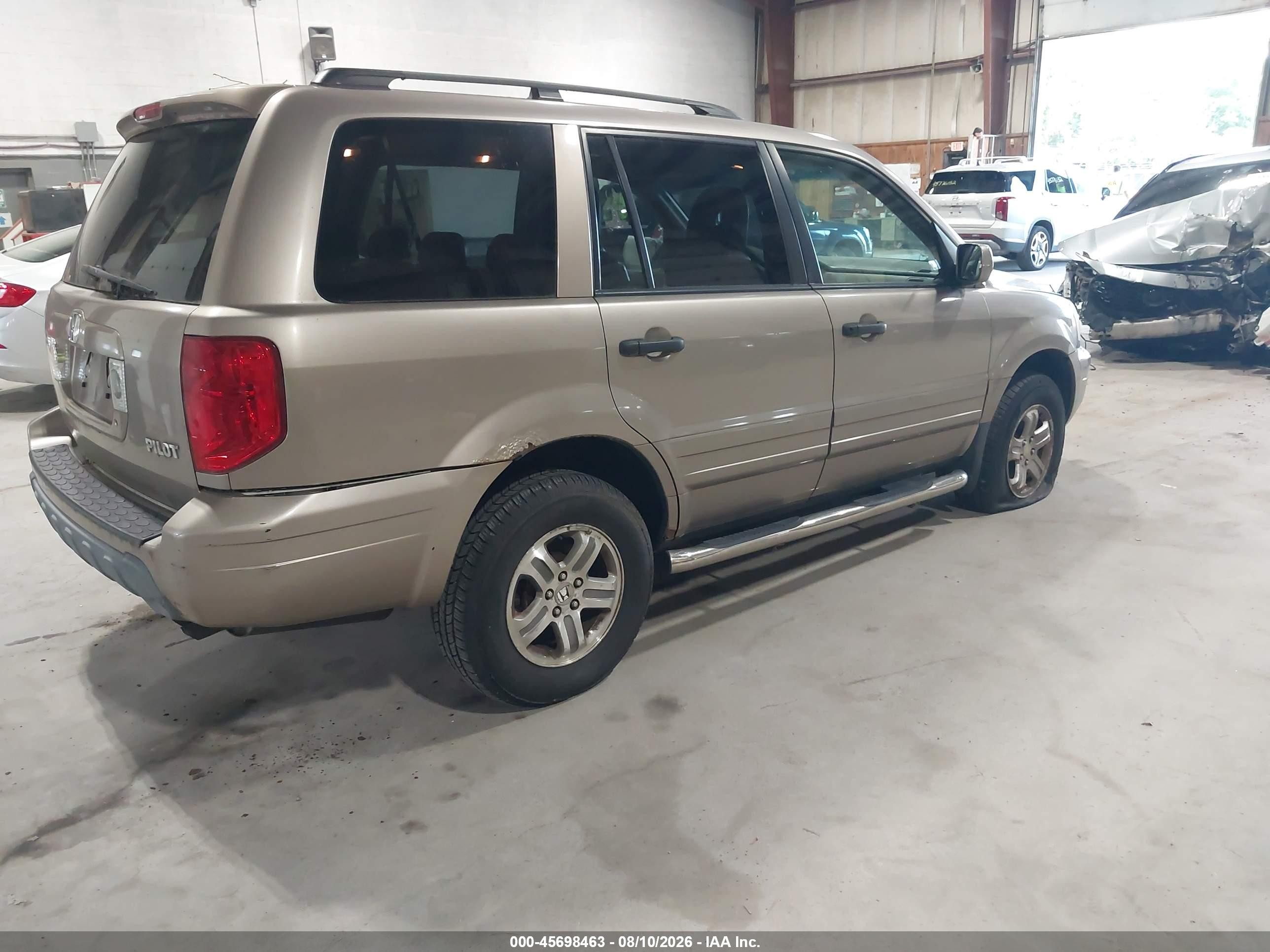 2004 Honda Pilot Ex-l Gold vin: 2HKYF18534H614637