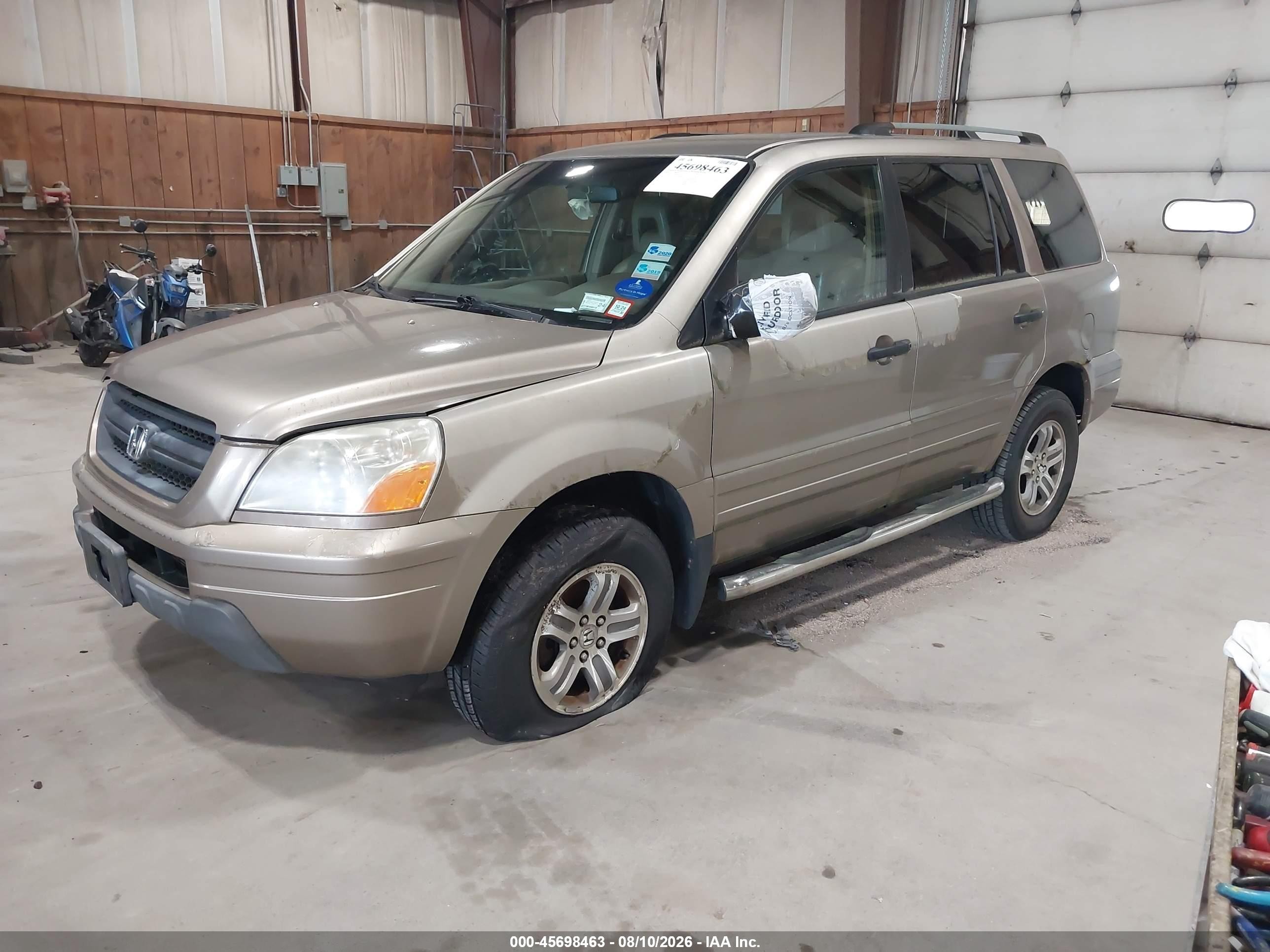 2004 Honda Pilot Ex-l Gold vin: 2HKYF18534H614637