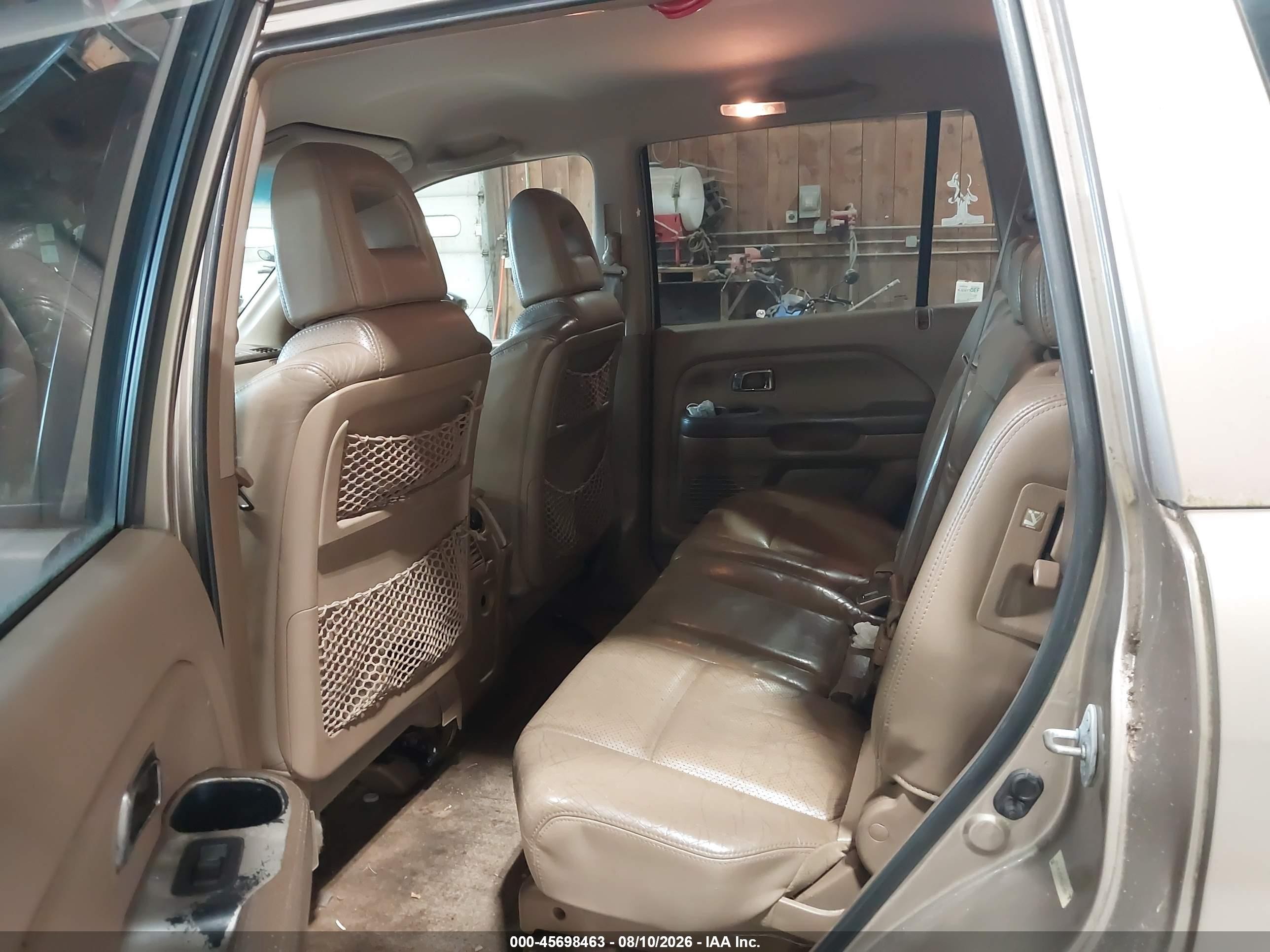 2004 Honda Pilot Ex-l Gold vin: 2HKYF18534H614637