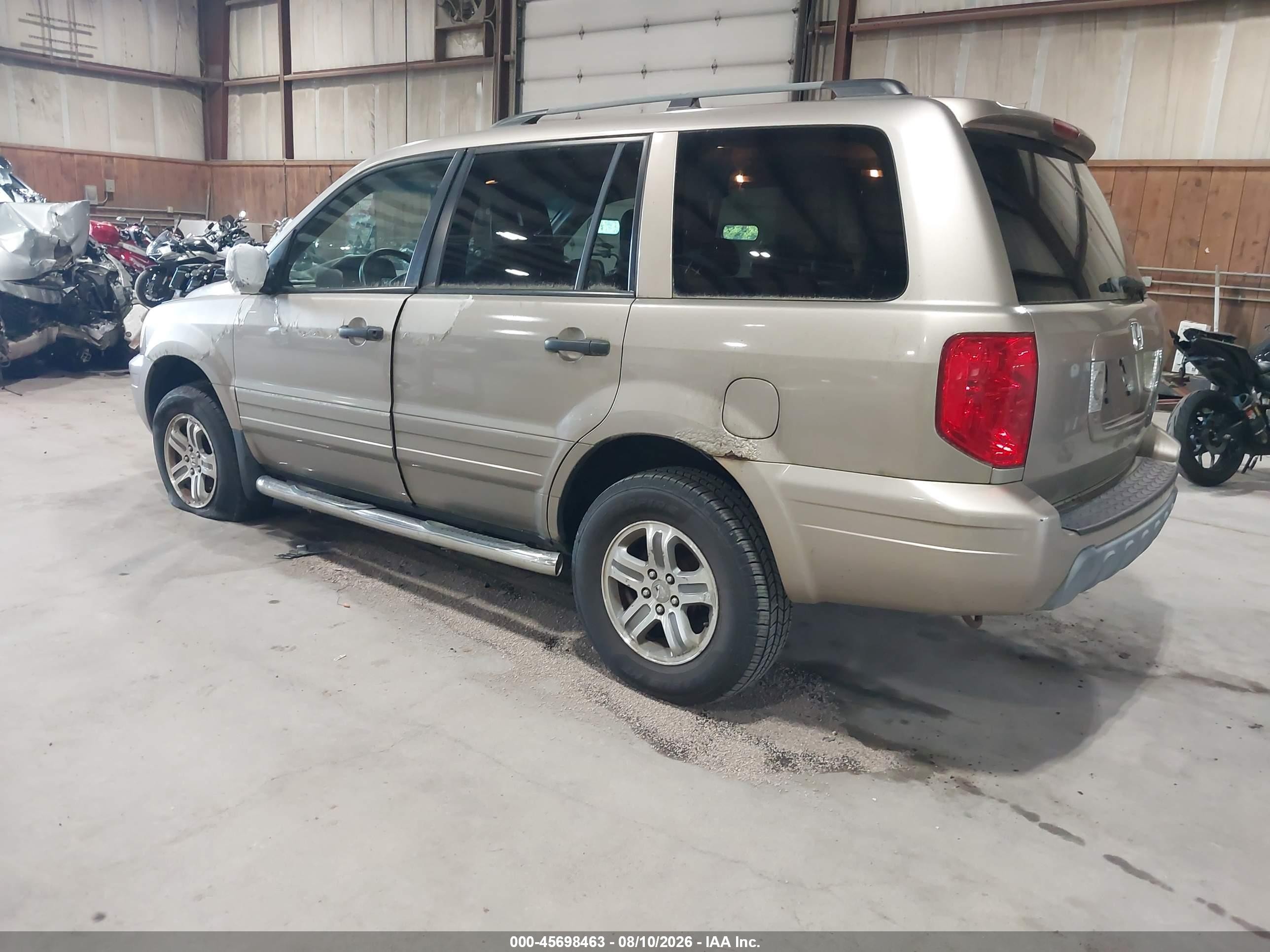 2004 Honda Pilot Ex-l Gold vin: 2HKYF18534H614637