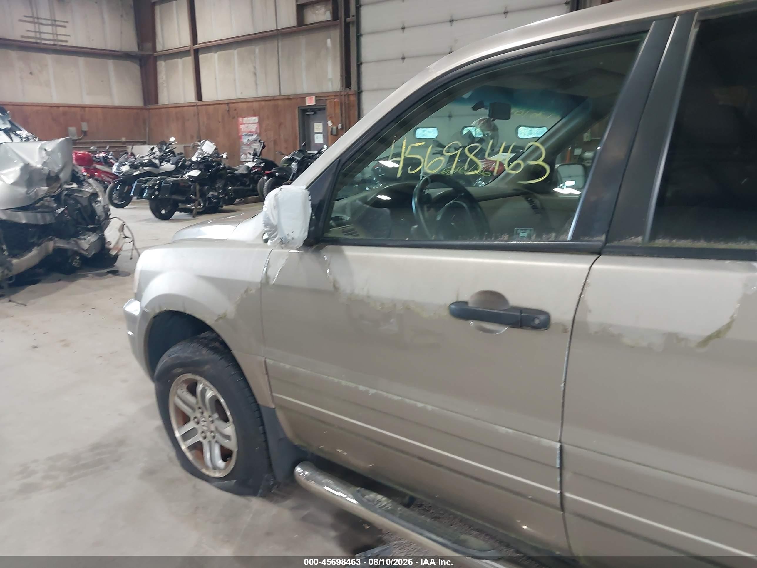 2004 Honda Pilot Ex-l Gold vin: 2HKYF18534H614637