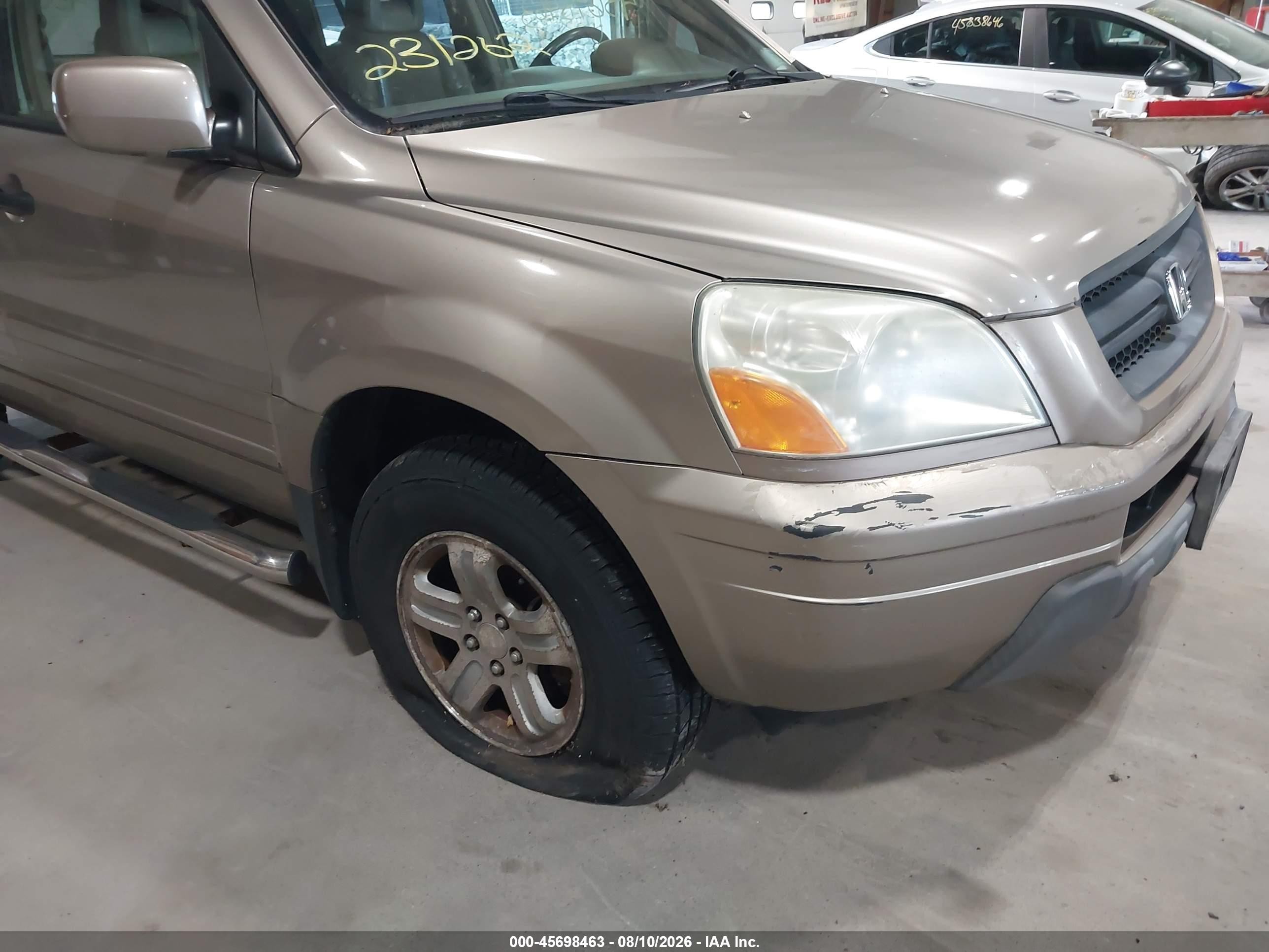 2004 Honda Pilot Ex-l Gold vin: 2HKYF18534H614637