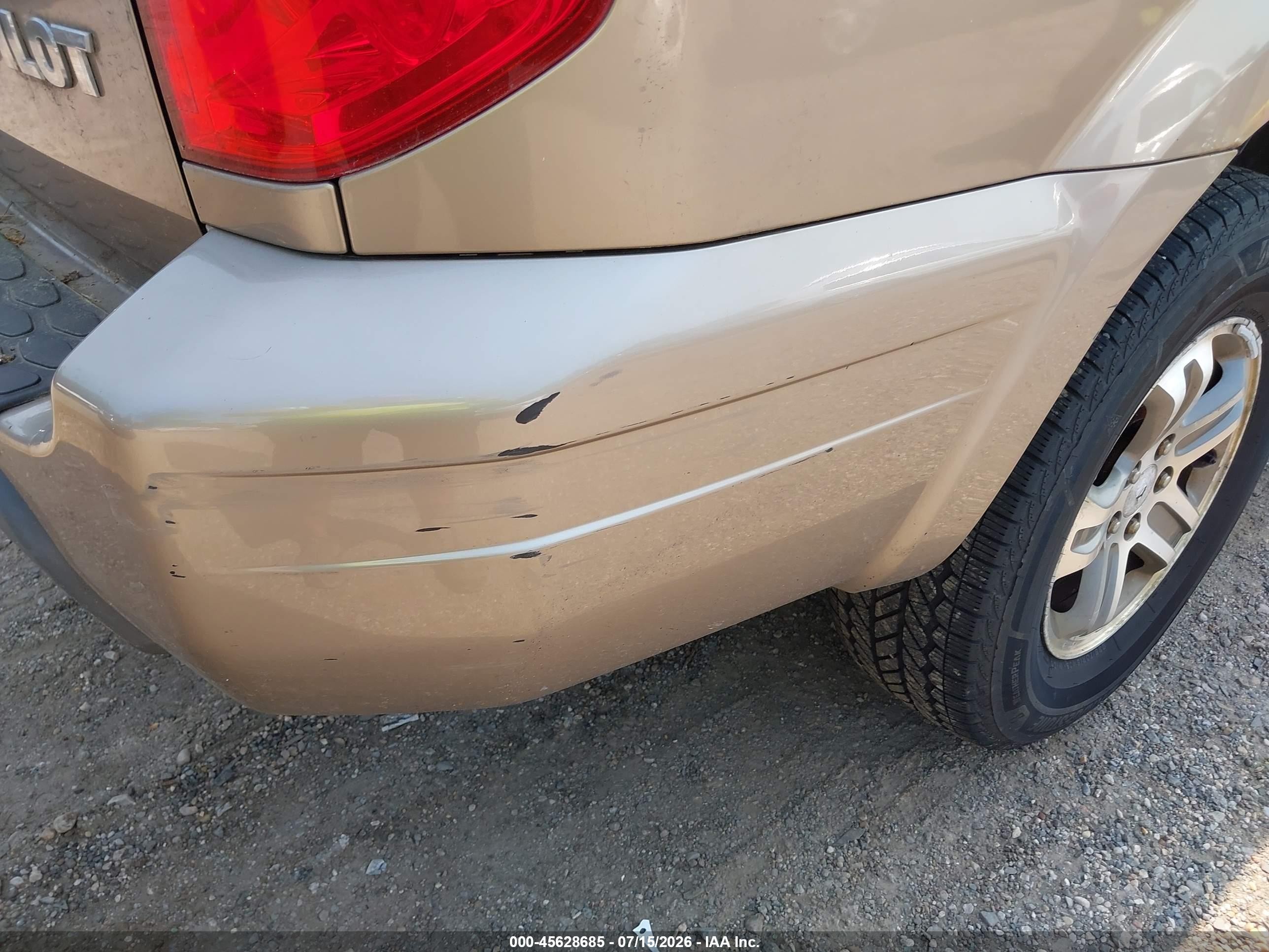2004 Honda Pilot Ex-l Cream vin: 2HKYF18534H619904