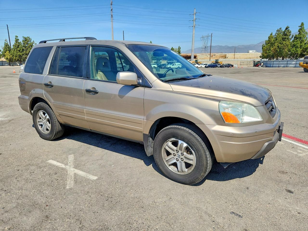 2005 Honda Pilot Exl Tan vin: 2HKYF18535H511395