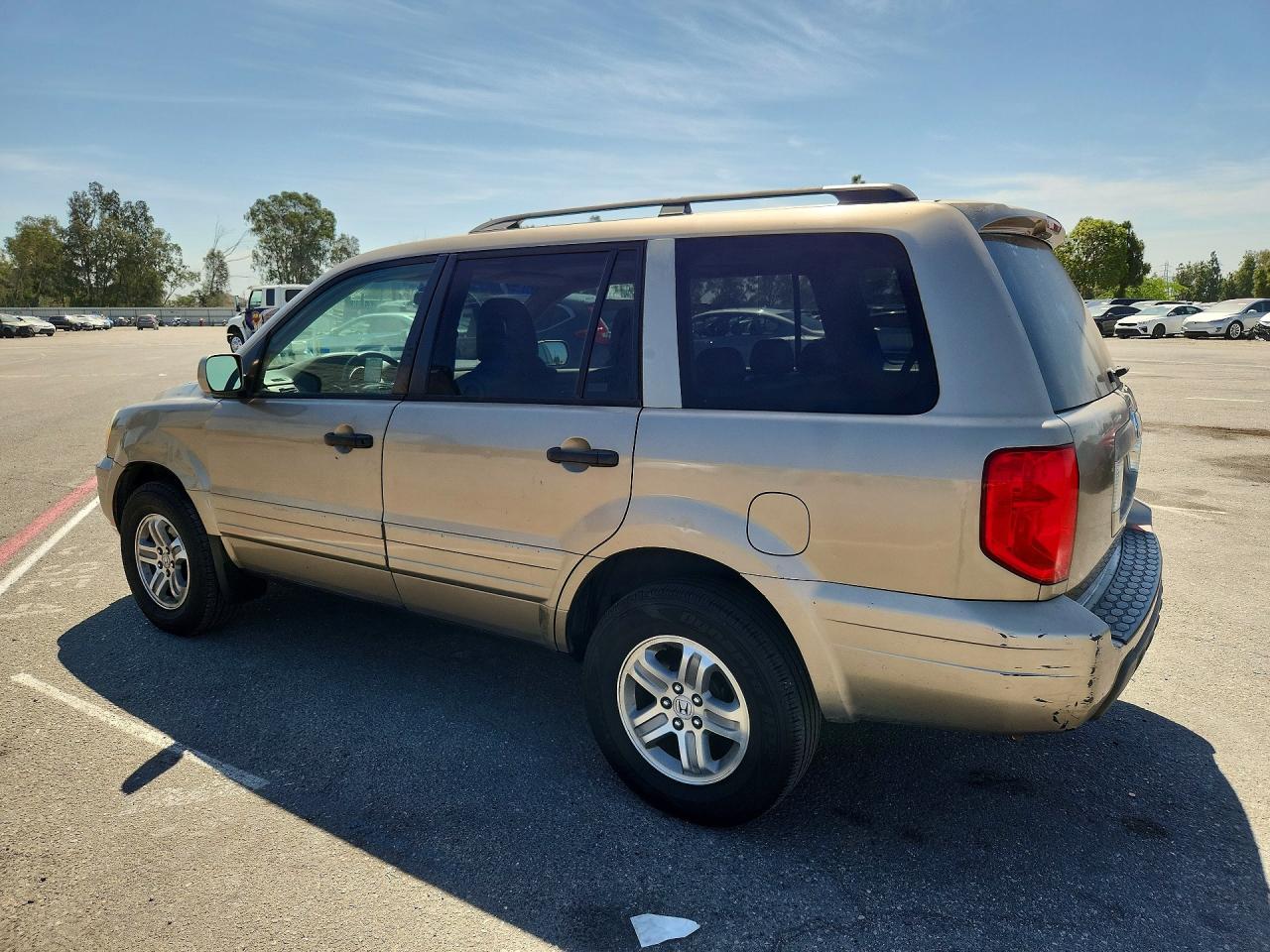 2005 Honda Pilot Exl Tan vin: 2HKYF18535H511395