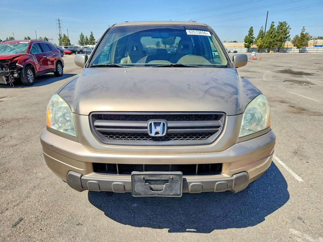 2005 Honda Pilot Exl Tan vin: 2HKYF18535H511395