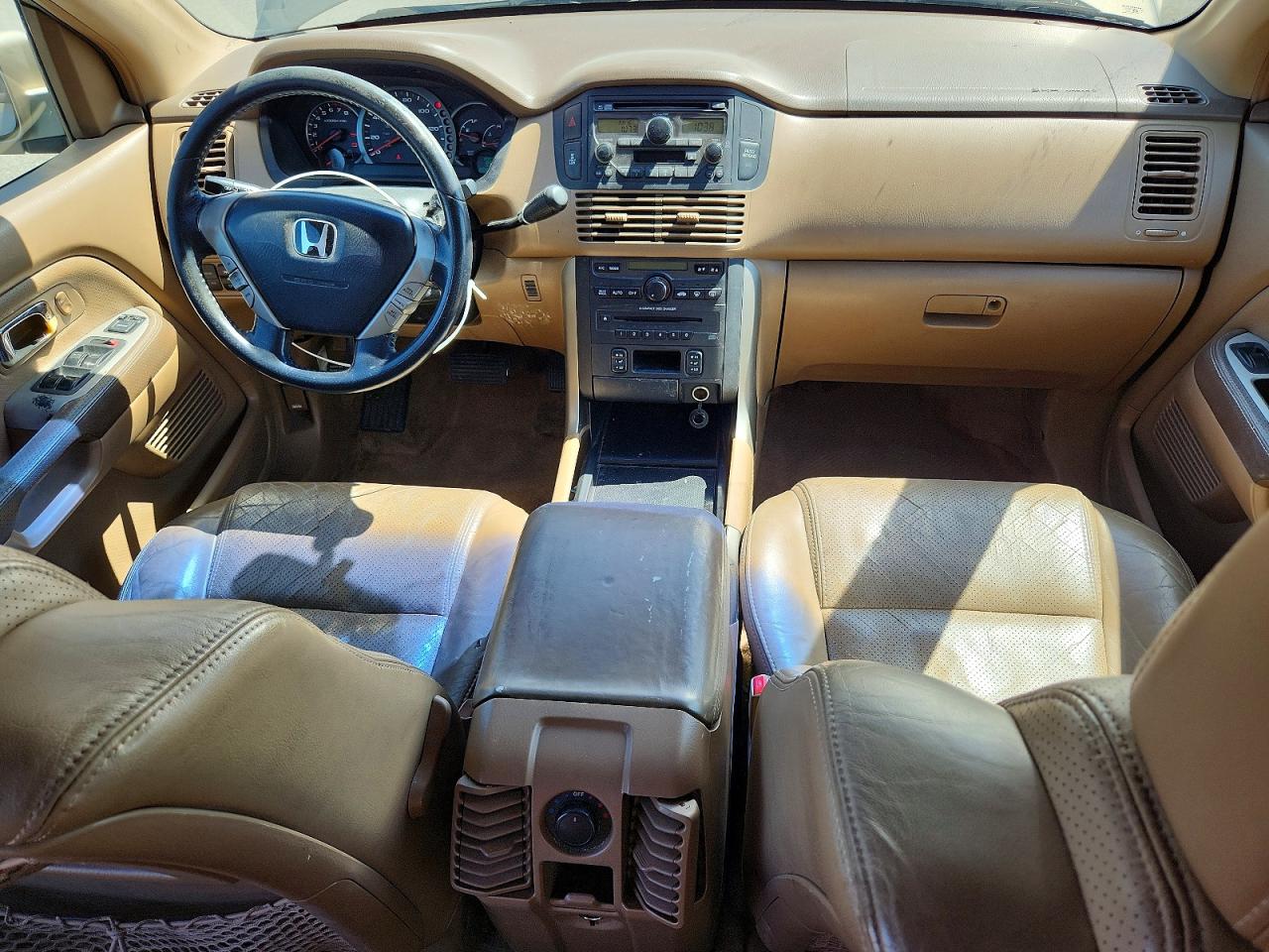 2005 Honda Pilot Exl Tan vin: 2HKYF18535H511395