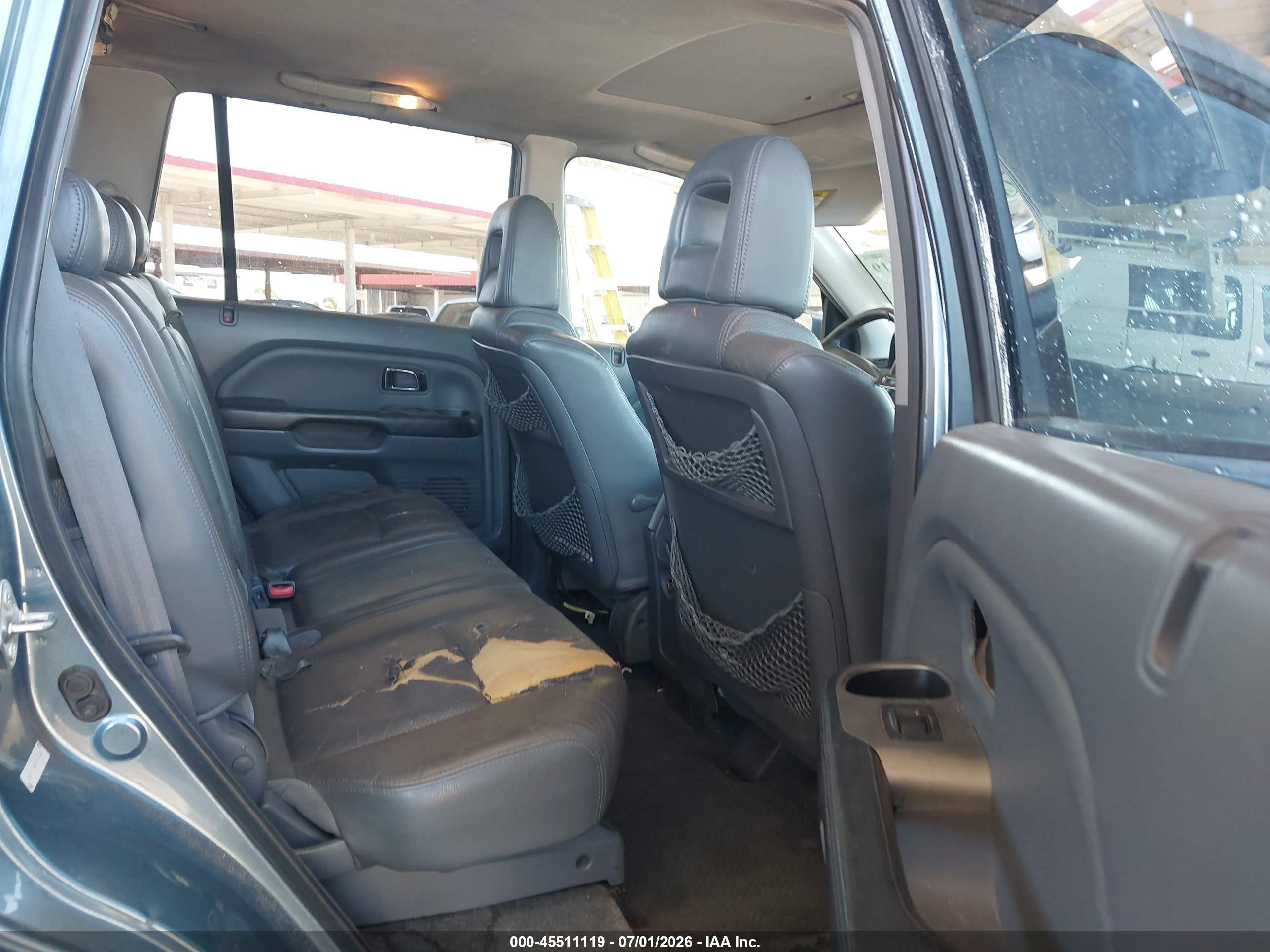 2005 Honda Pilot Ex-l Blue vin: 2HKYF18535H515222