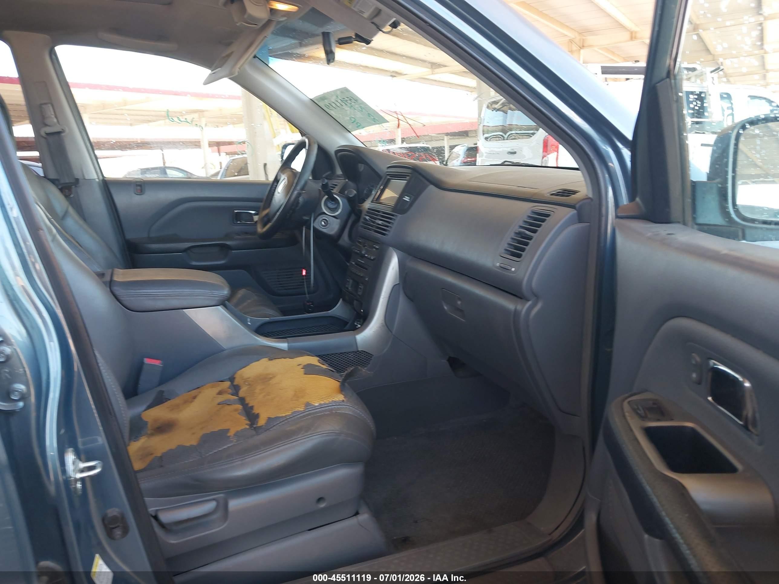 2005 Honda Pilot Ex-l Blue vin: 2HKYF18535H515222