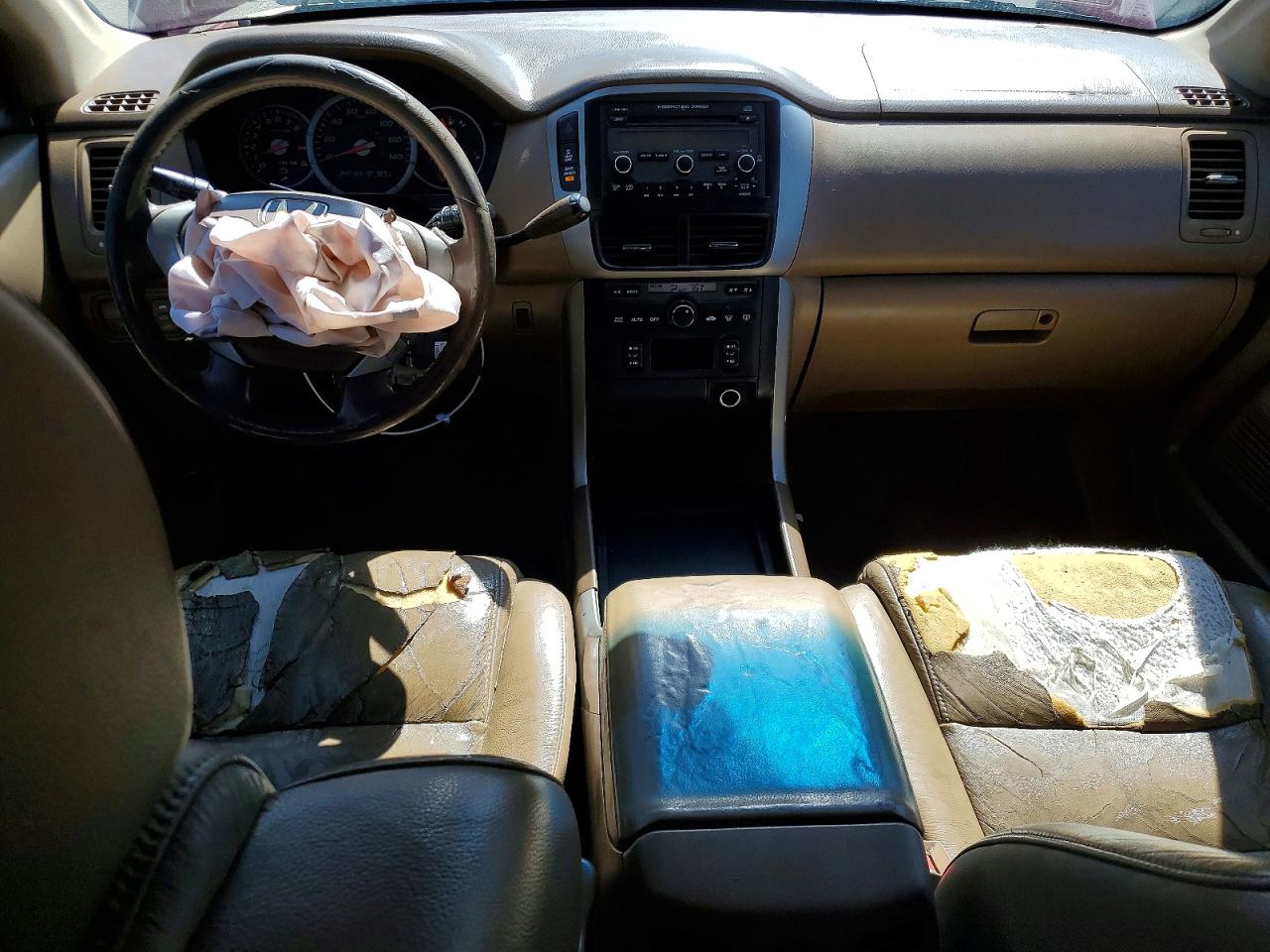 2006 Honda Pilot Ex Maroon vin: 2HKYF18536H502858