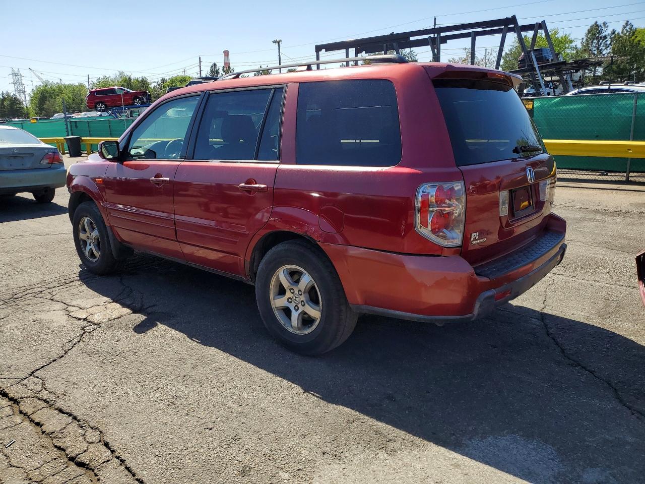 2006 Honda Pilot Ex Maroon vin: 2HKYF18536H502858